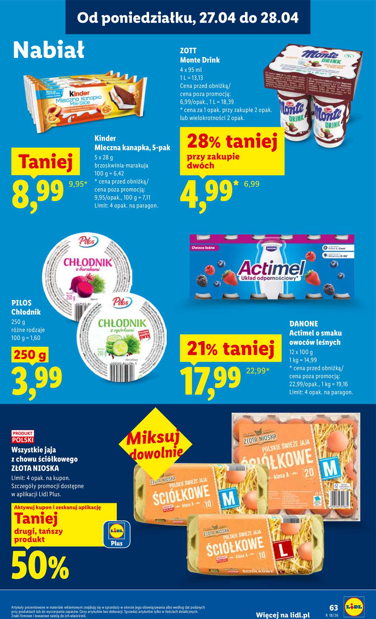 Leták Lidl Polsko 27.4.-28.4.2026 - Zpravodaj platný od 27.04 do 28.04 strana 63
