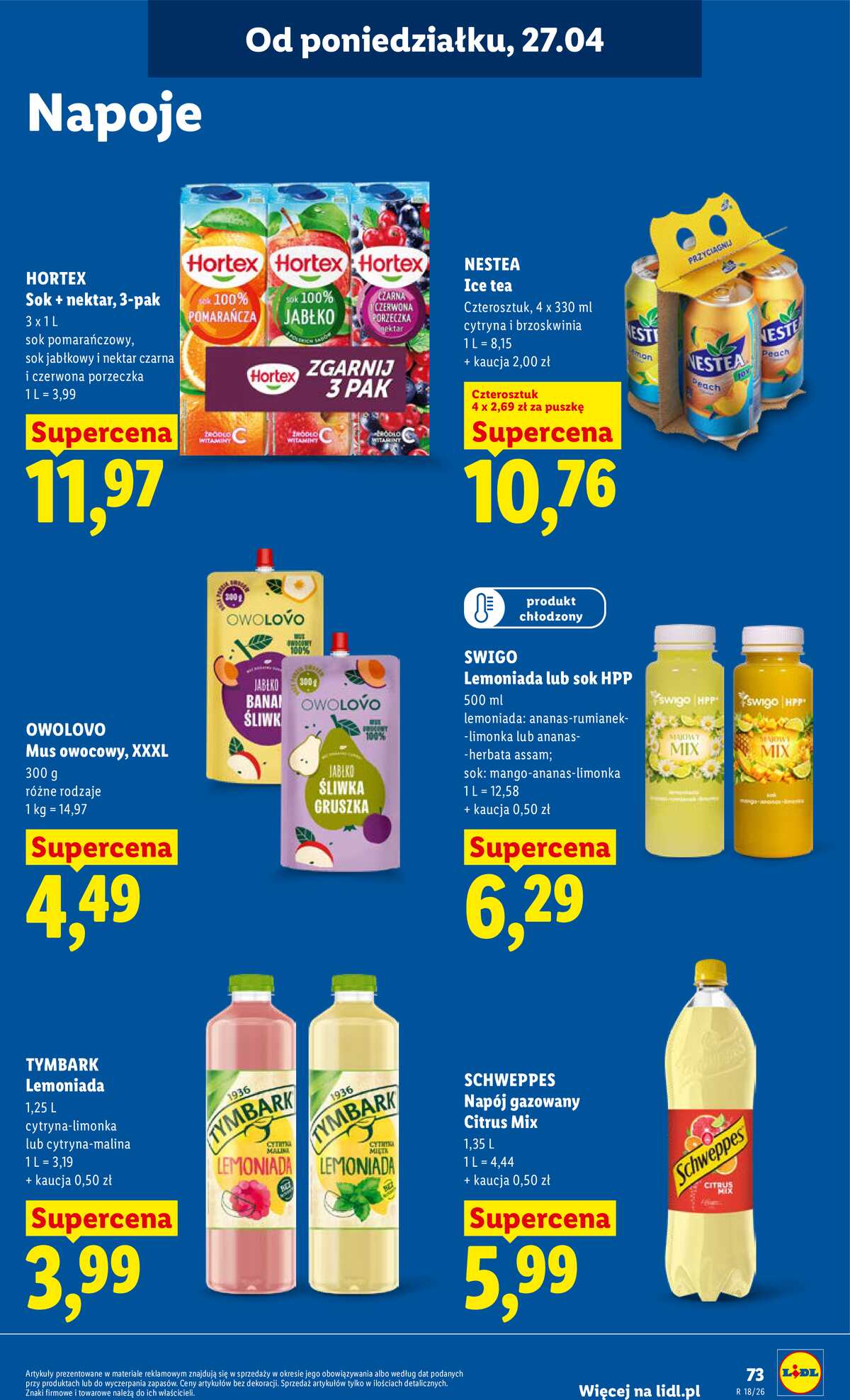 Leták Lidl Polsko 27.4.-28.4.2026 - Zpravodaj platný od 27.04 do 28.04 strana 73