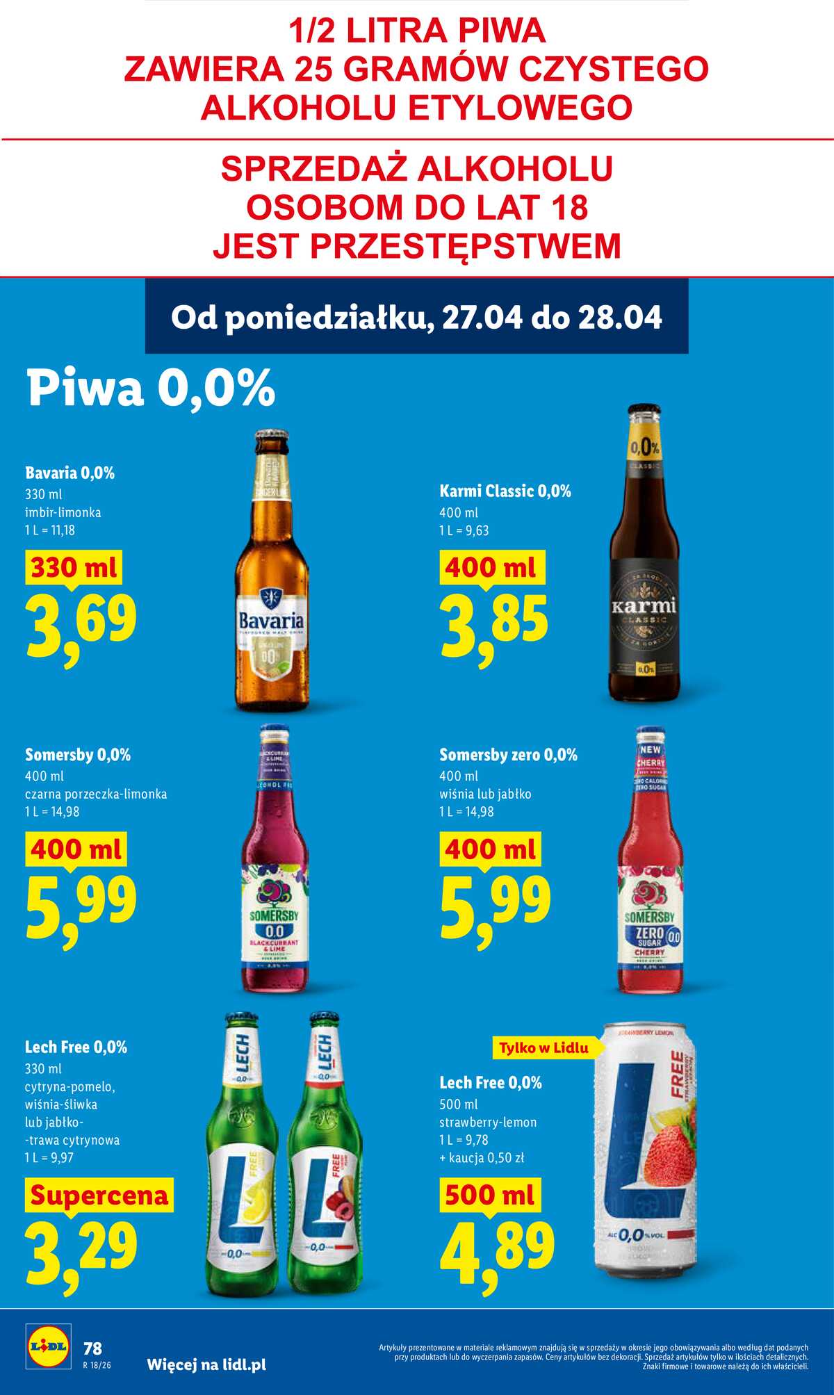 Leták Lidl Polsko 27.4.-28.4.2026 - Zpravodaj platný od 27.04 do 28.04 strana 78