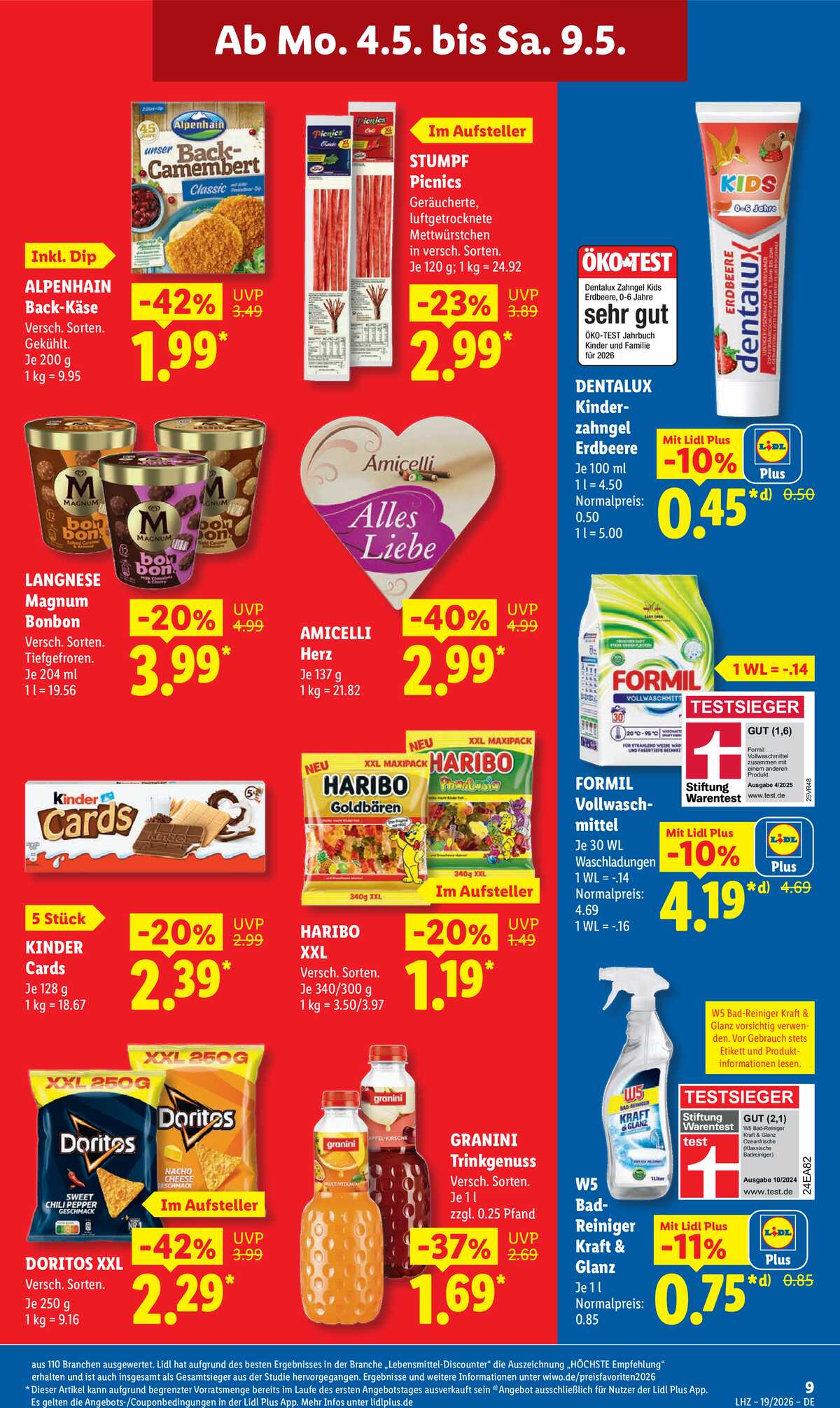 Leták Lidl Německo 4.5.-9.5.2026 strana 19