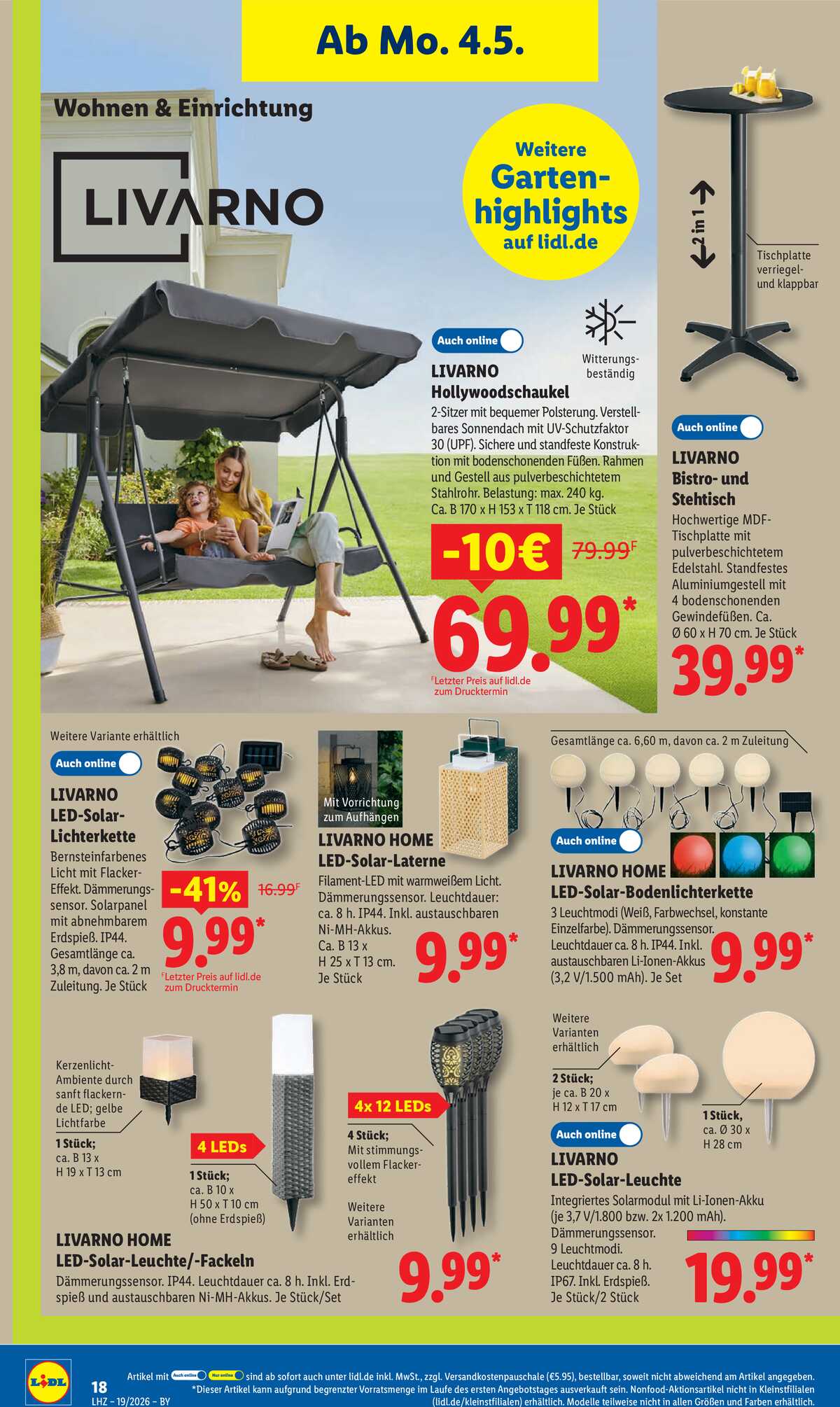 Leták Lidl Německo 4.5.-9.5.2026 strana 36