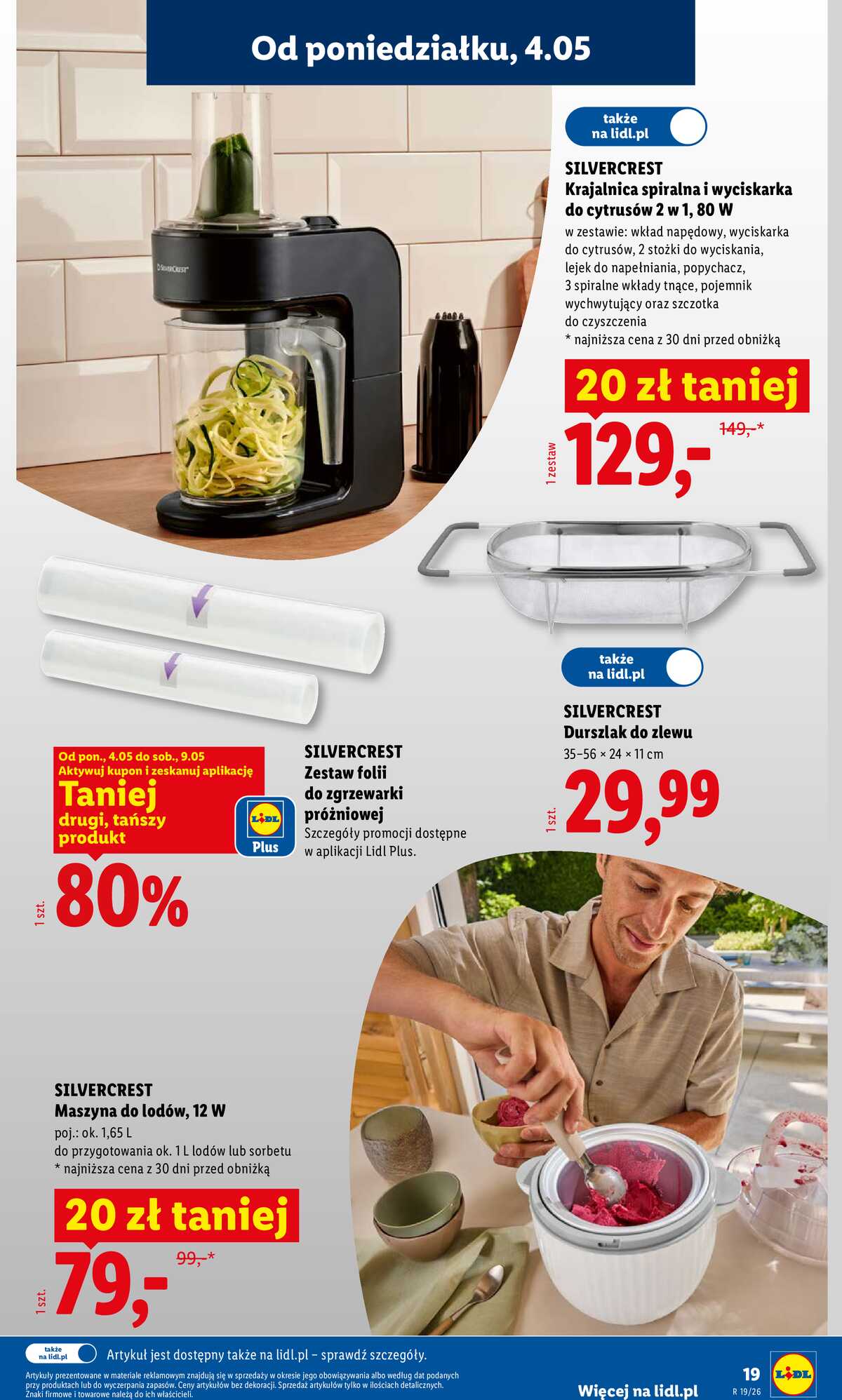 Leták Lidl Polsko 4.5.-9.5.2026 - Katalog platný od 4.05 strana 19