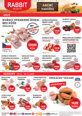 RABBIT řeznictví letáky