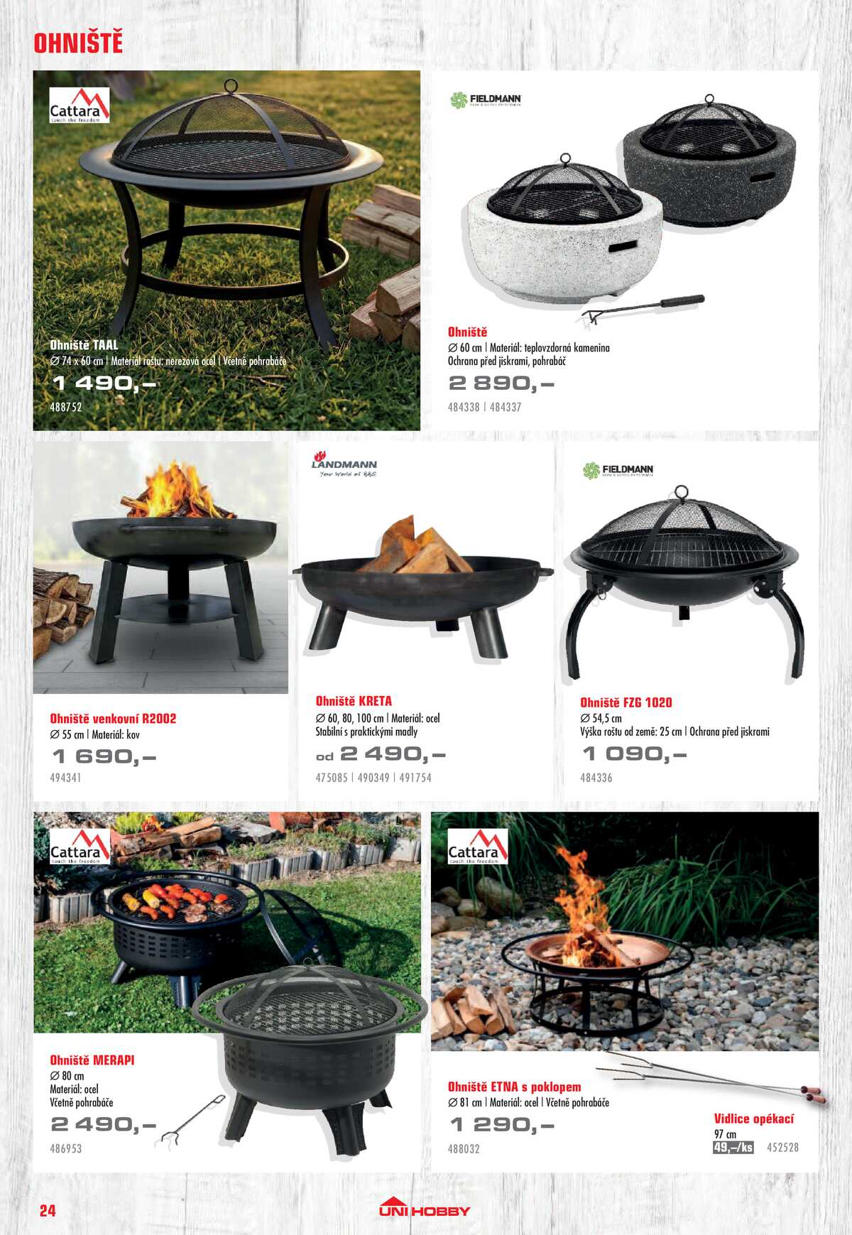 UNI HOBBY Katalog nábytek, grily a bazény 2026 strana 24