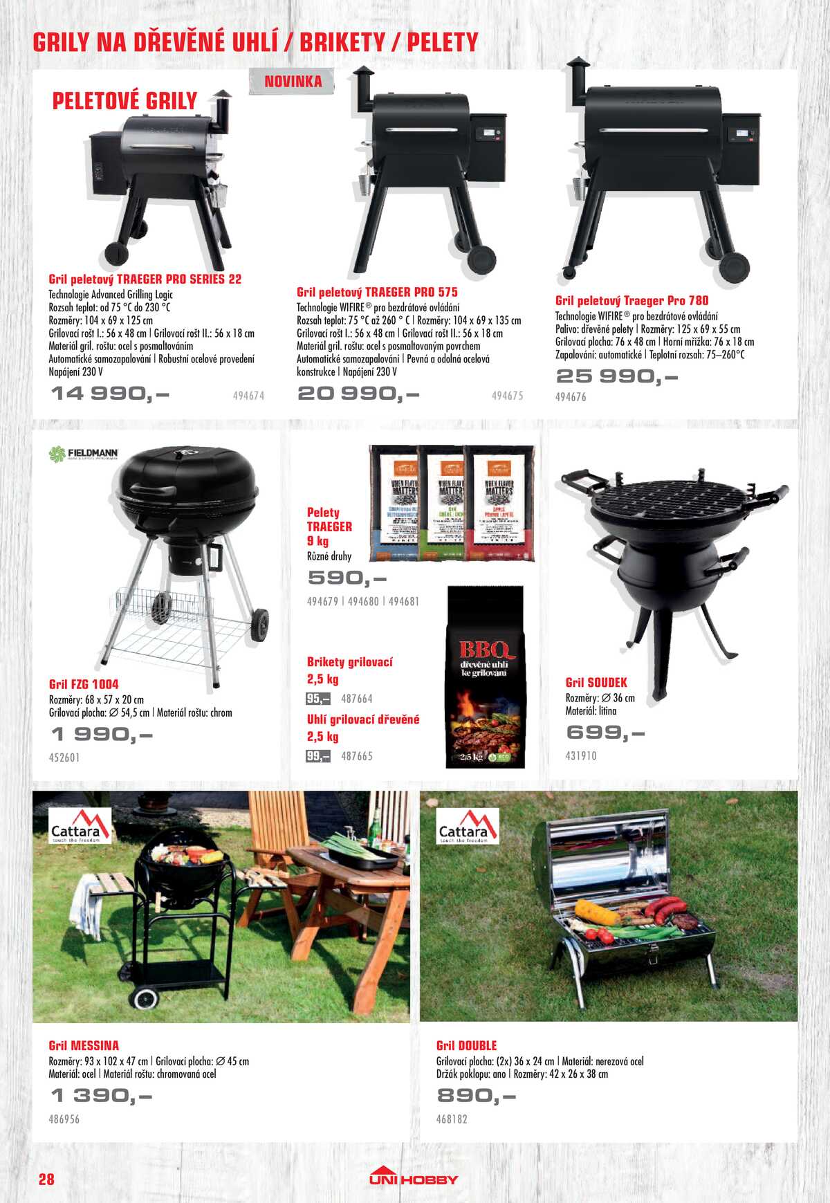 UNI HOBBY Katalog nábytek, grily a bazény 2026 strana 28