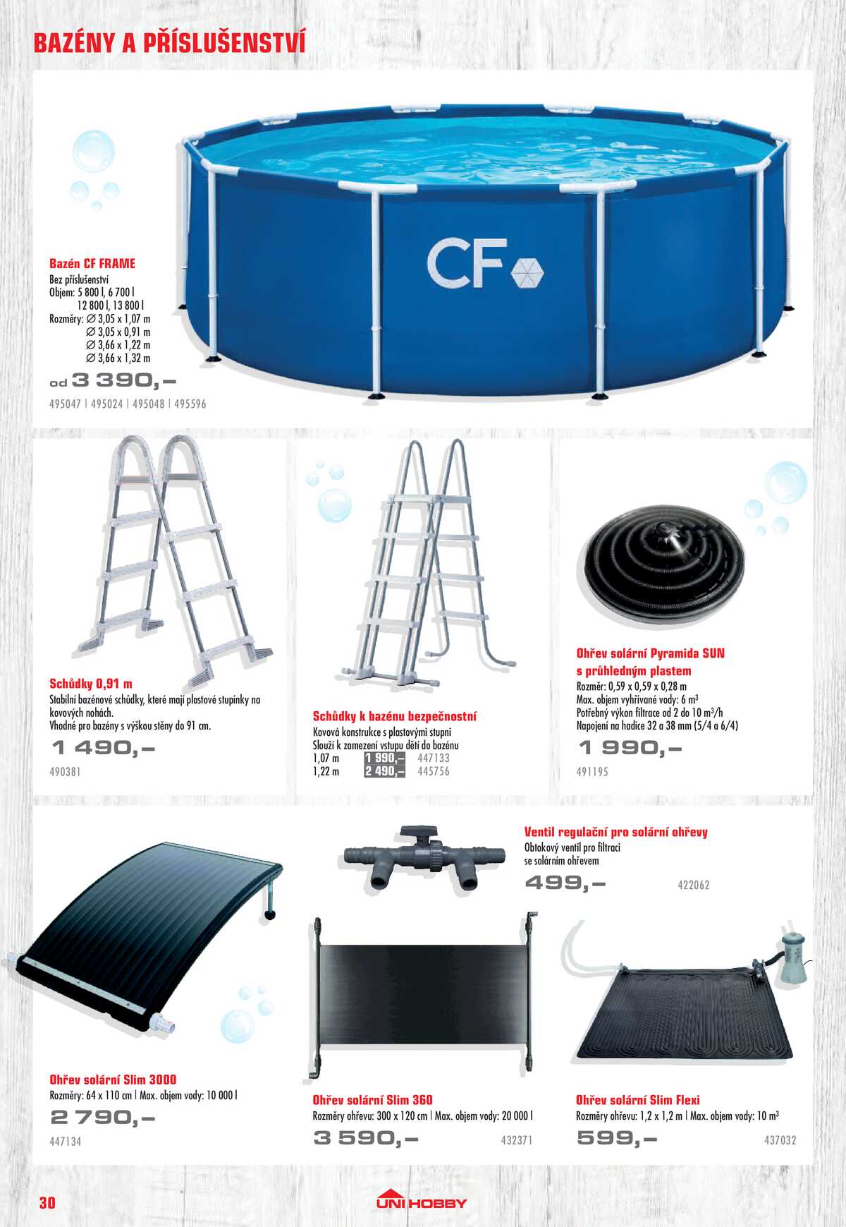 UNI HOBBY Katalog nábytek, grily a bazény 2026 strana 30