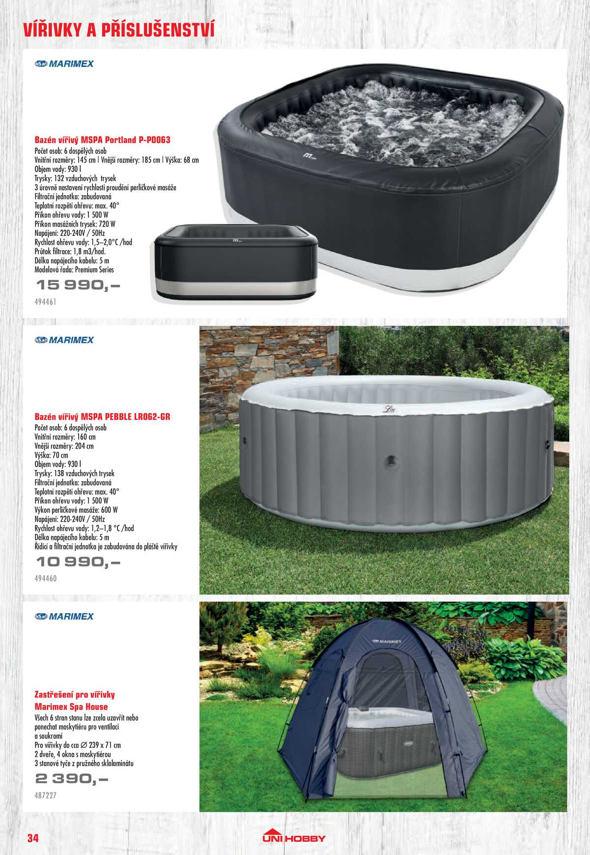 UNI HOBBY Katalog nábytek, grily a bazény 2026 strana 34