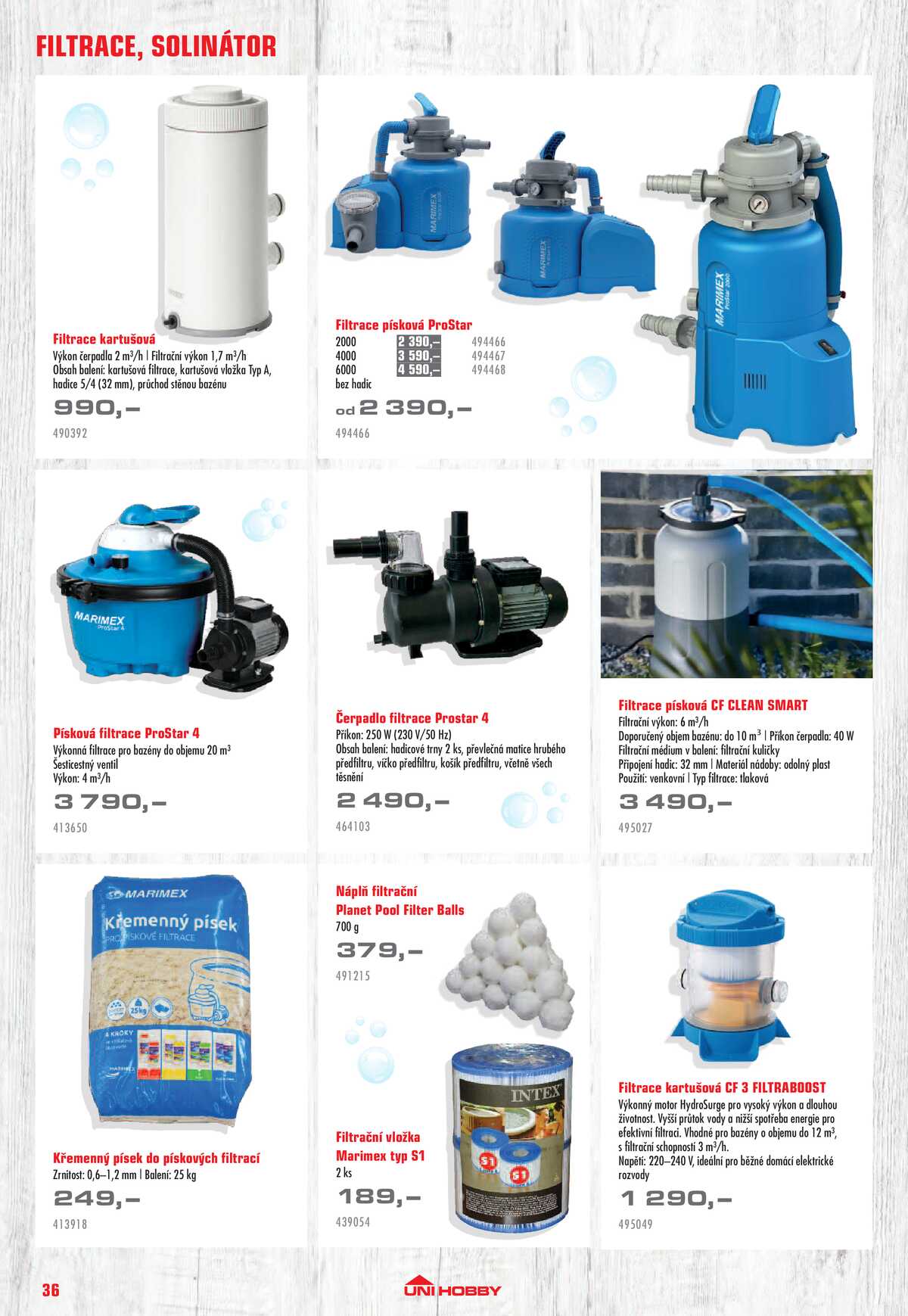 UNI HOBBY Katalog nábytek, grily a bazény 2026 strana 36