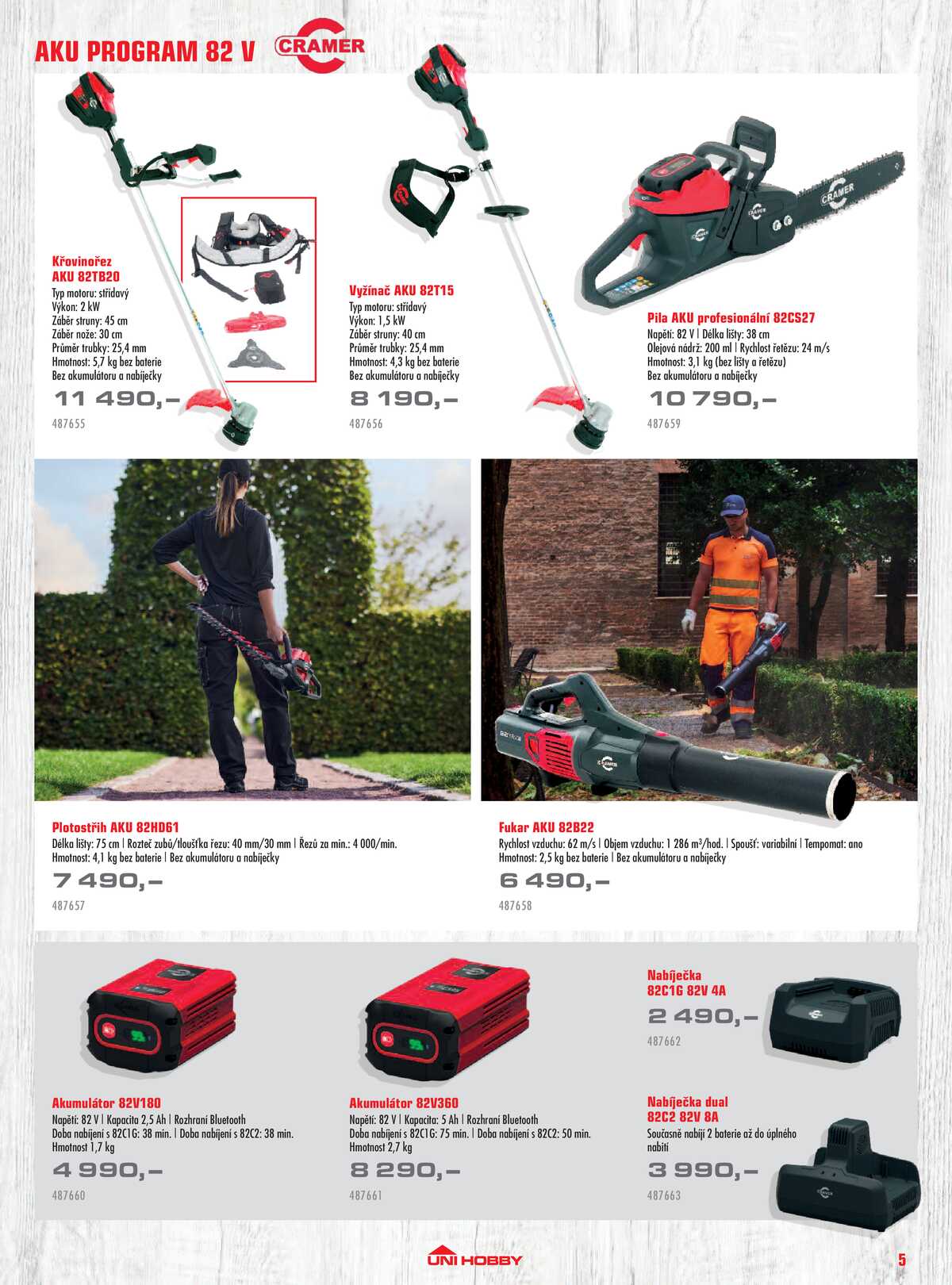 UNI HOBBY Katalog zahradní techniky 2026 strana 5