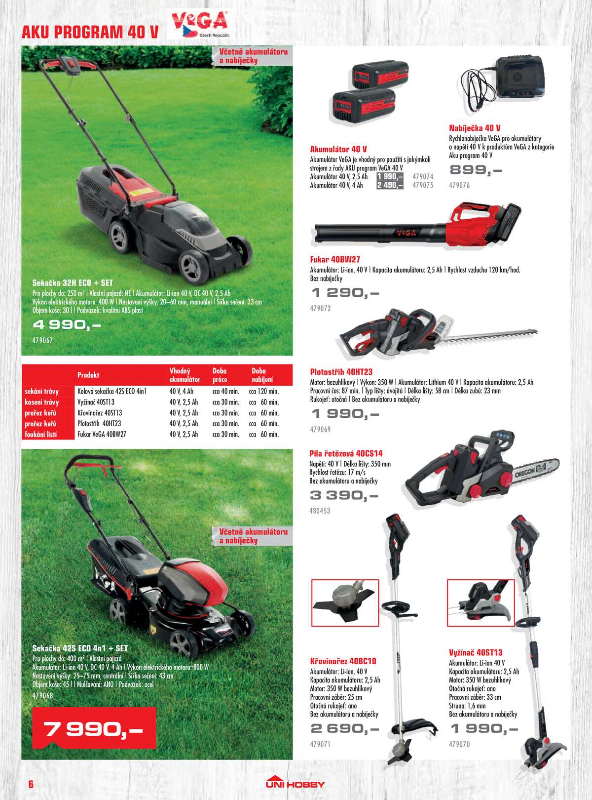 UNI HOBBY Katalog zahradní techniky 2026 strana 6