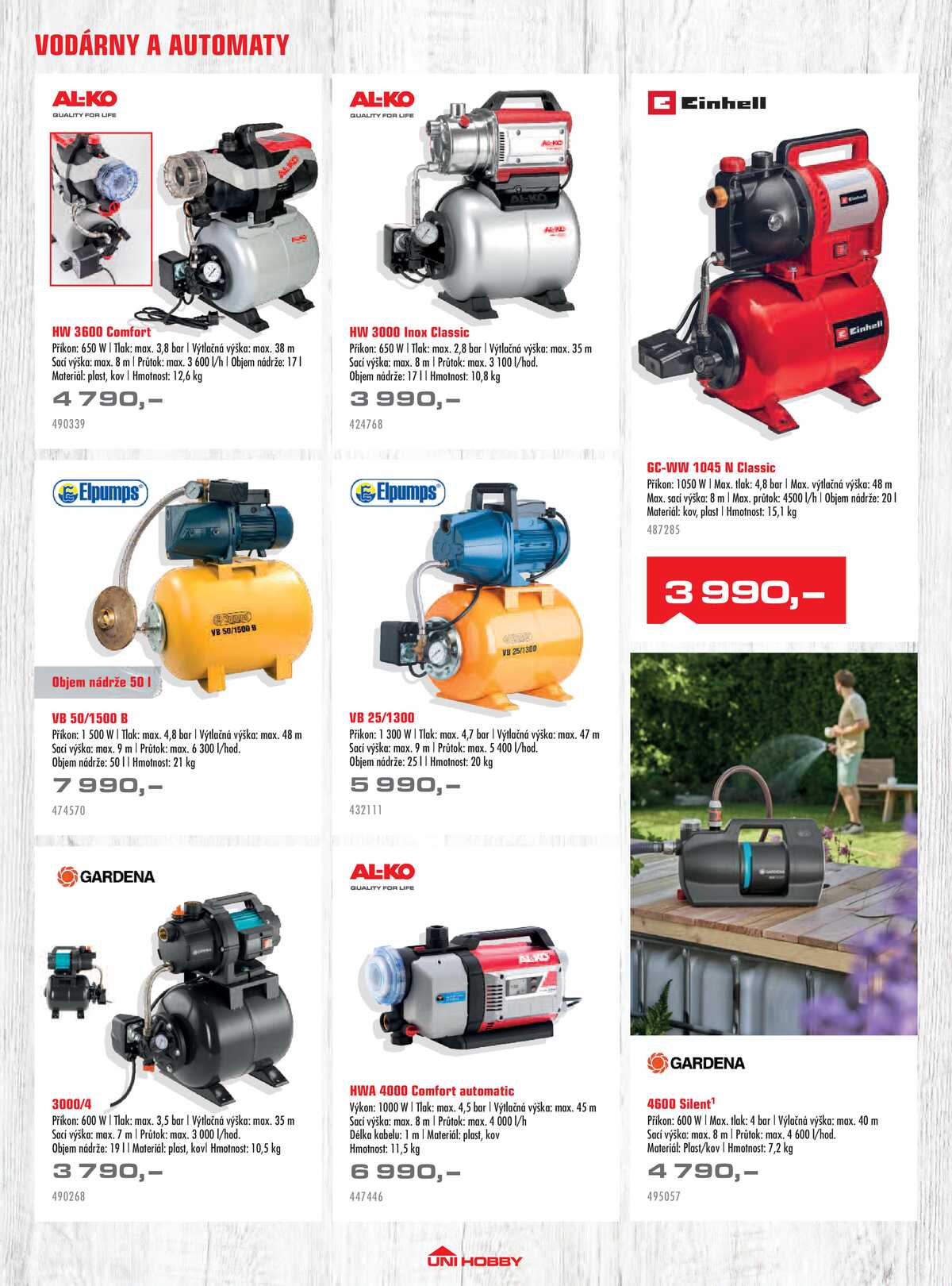 UNI HOBBY Katalog zahradní techniky 2026 strana 32