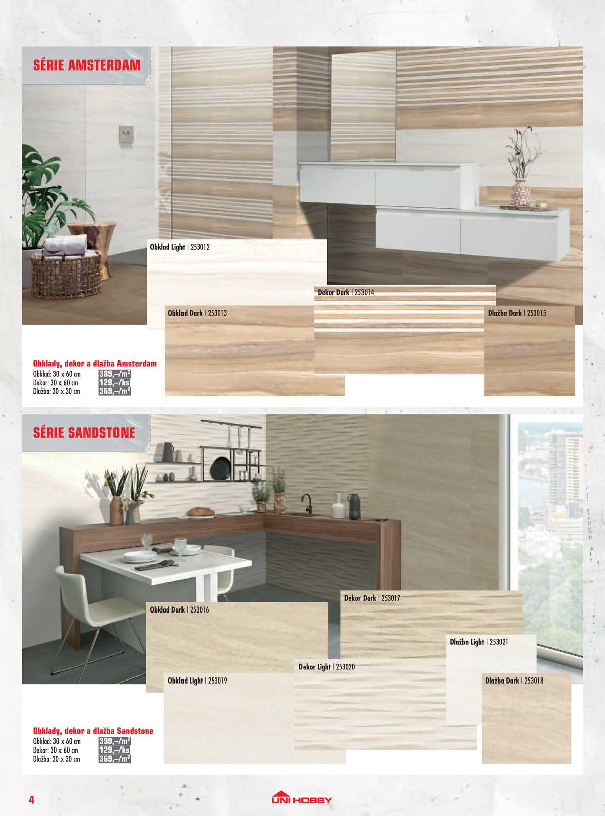 UNI HOBBY Katalog dlažby, obklady a sanita 2026 strana 4