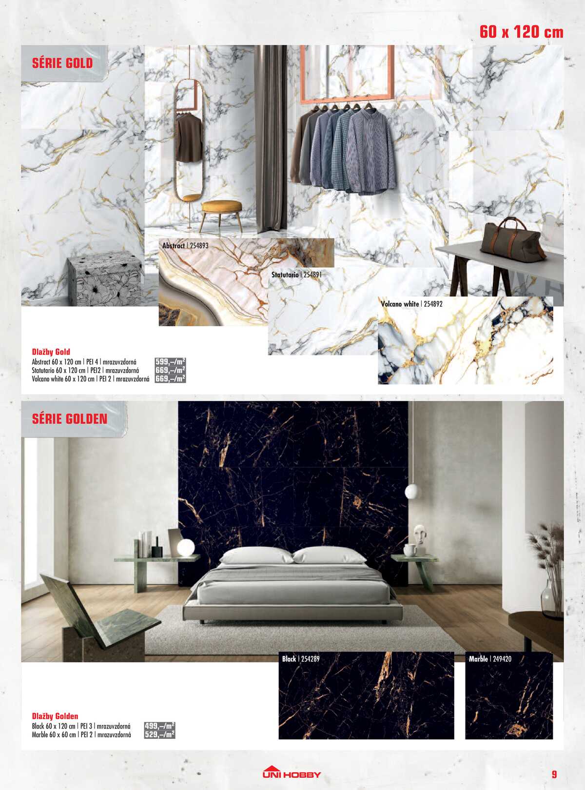 UNI HOBBY Katalog dlažby, obklady a sanita 2026 strana 9