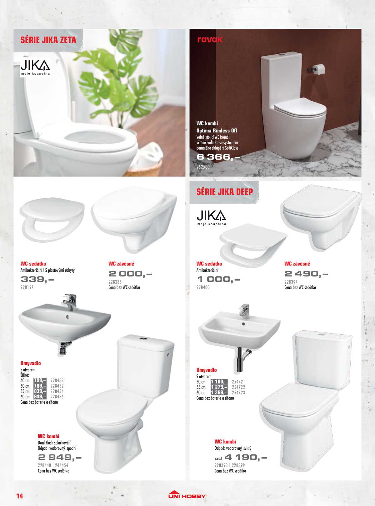 UNI HOBBY Katalog dlažby, obklady a sanita 2026 strana 14