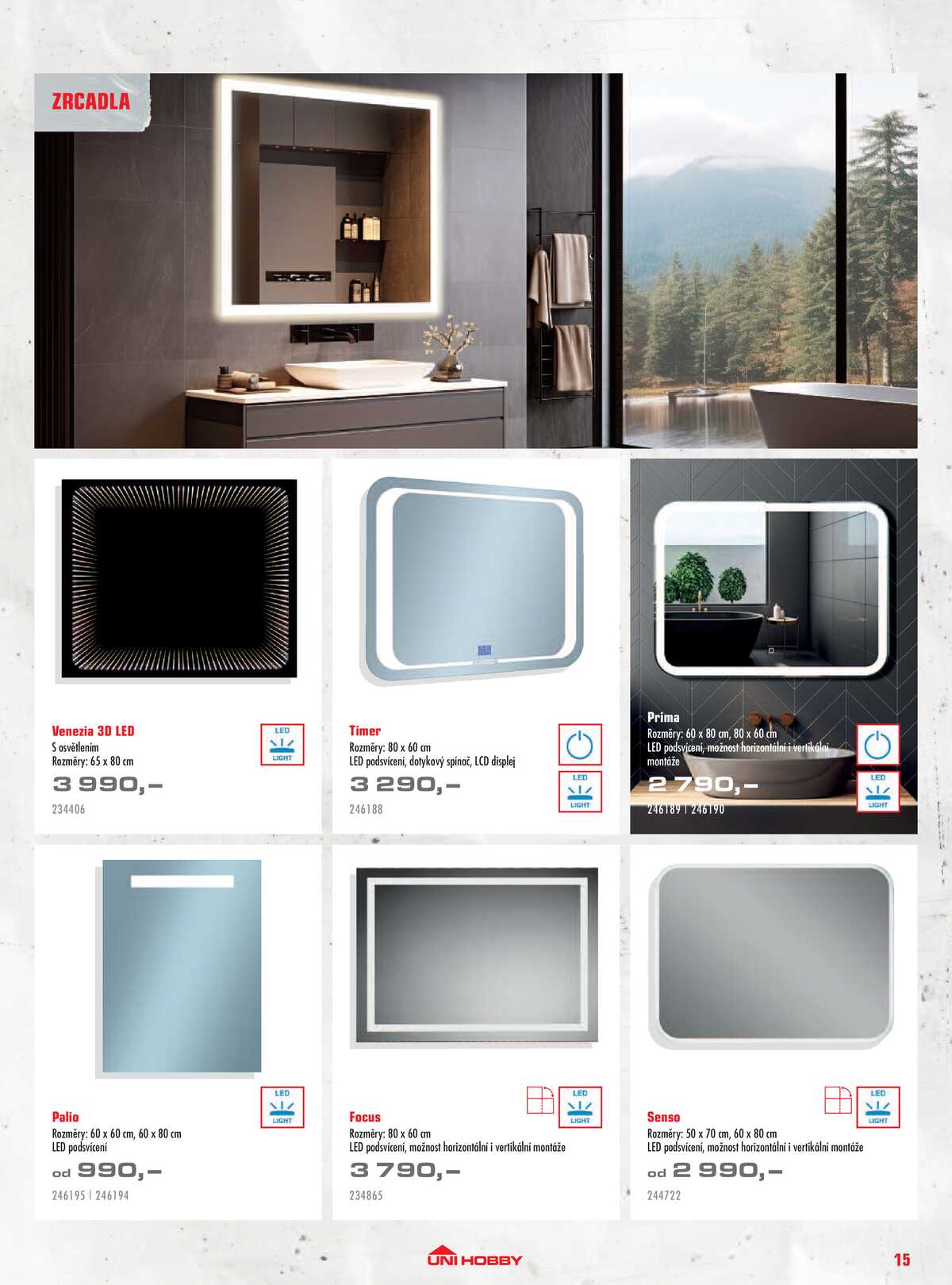 UNI HOBBY Katalog dlažby, obklady a sanita 2026 strana 15