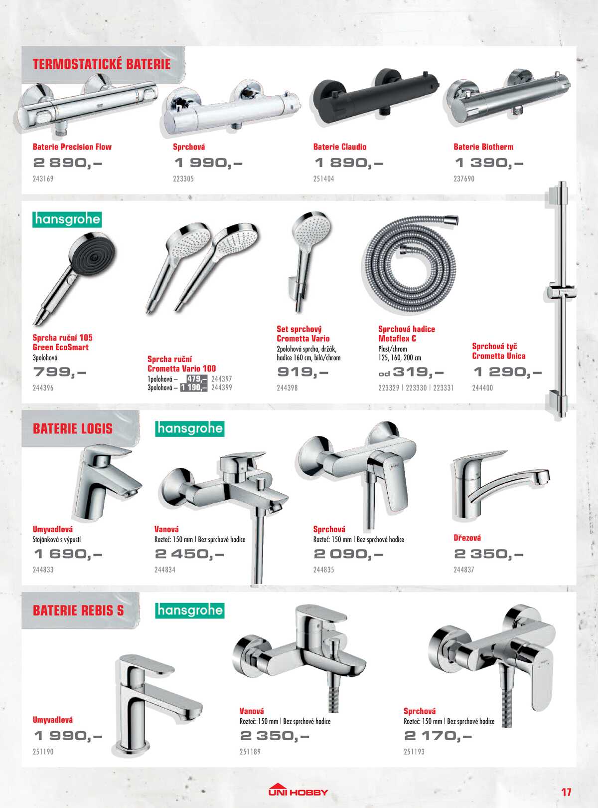 UNI HOBBY Katalog dlažby, obklady a sanita 2026 strana 17