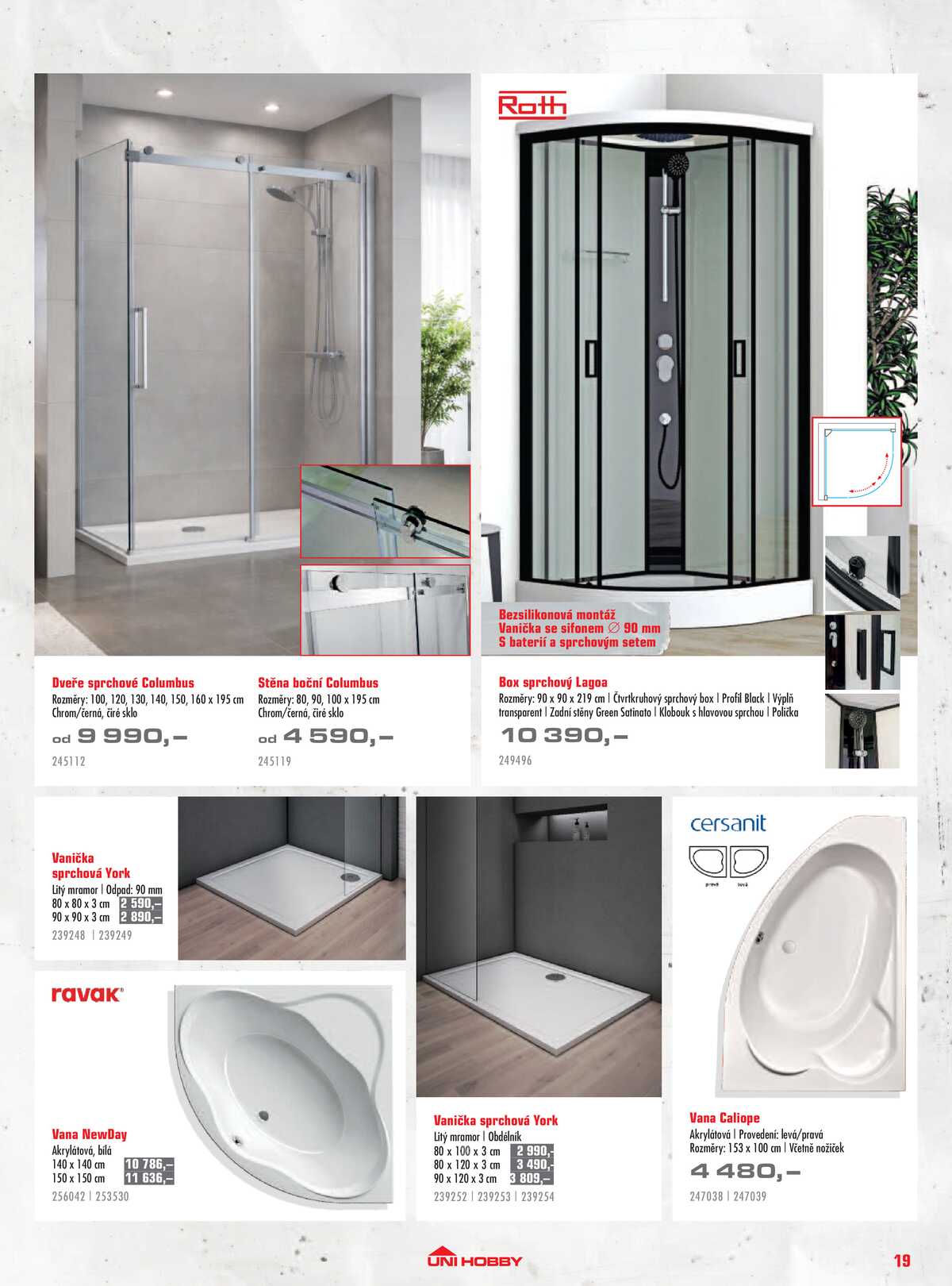 UNI HOBBY Katalog dlažby, obklady a sanita 2026 strana 19