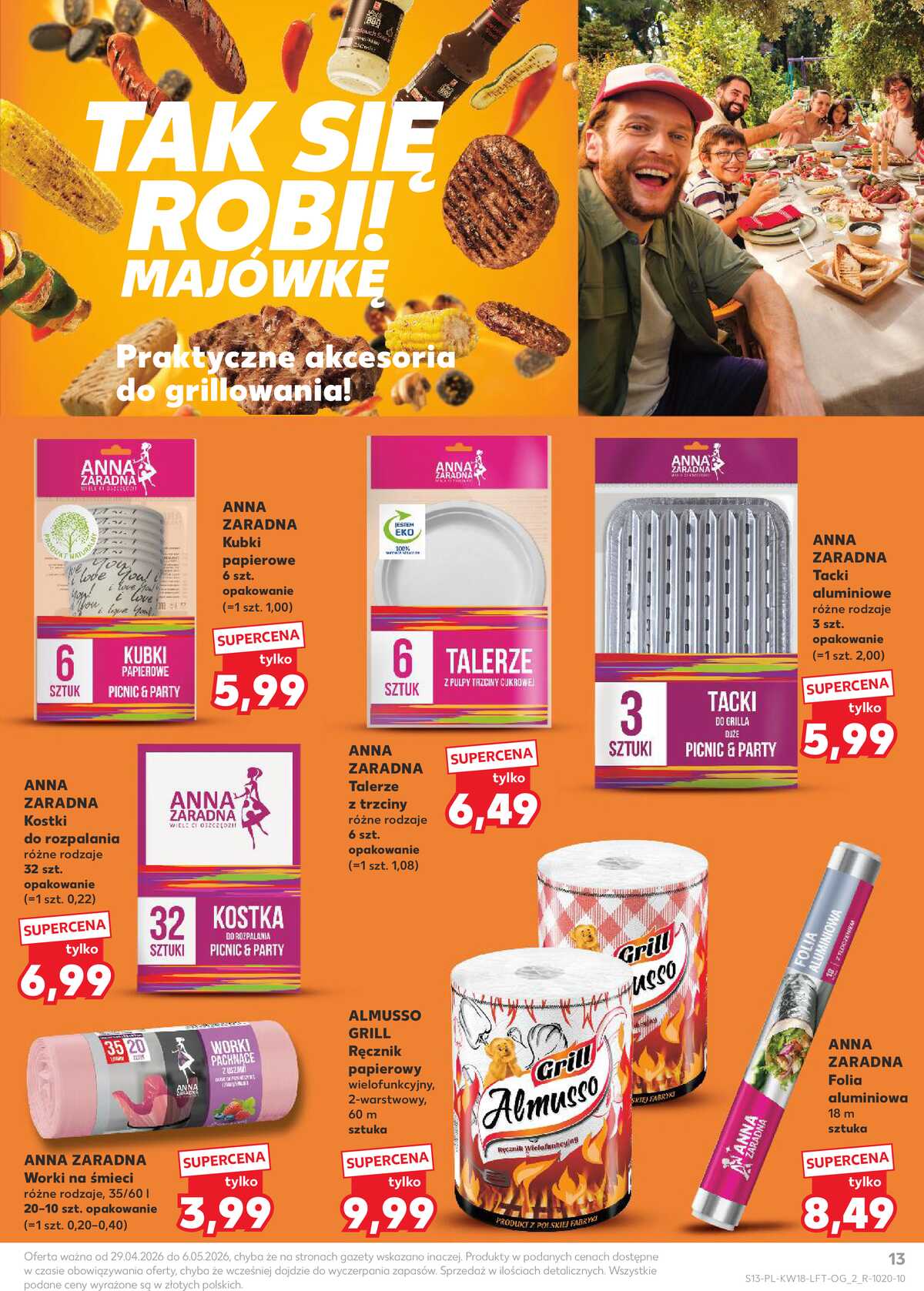 Leták Kaufland Polsko 29.4.-6.5.2026 - Noviny týdne strana 13