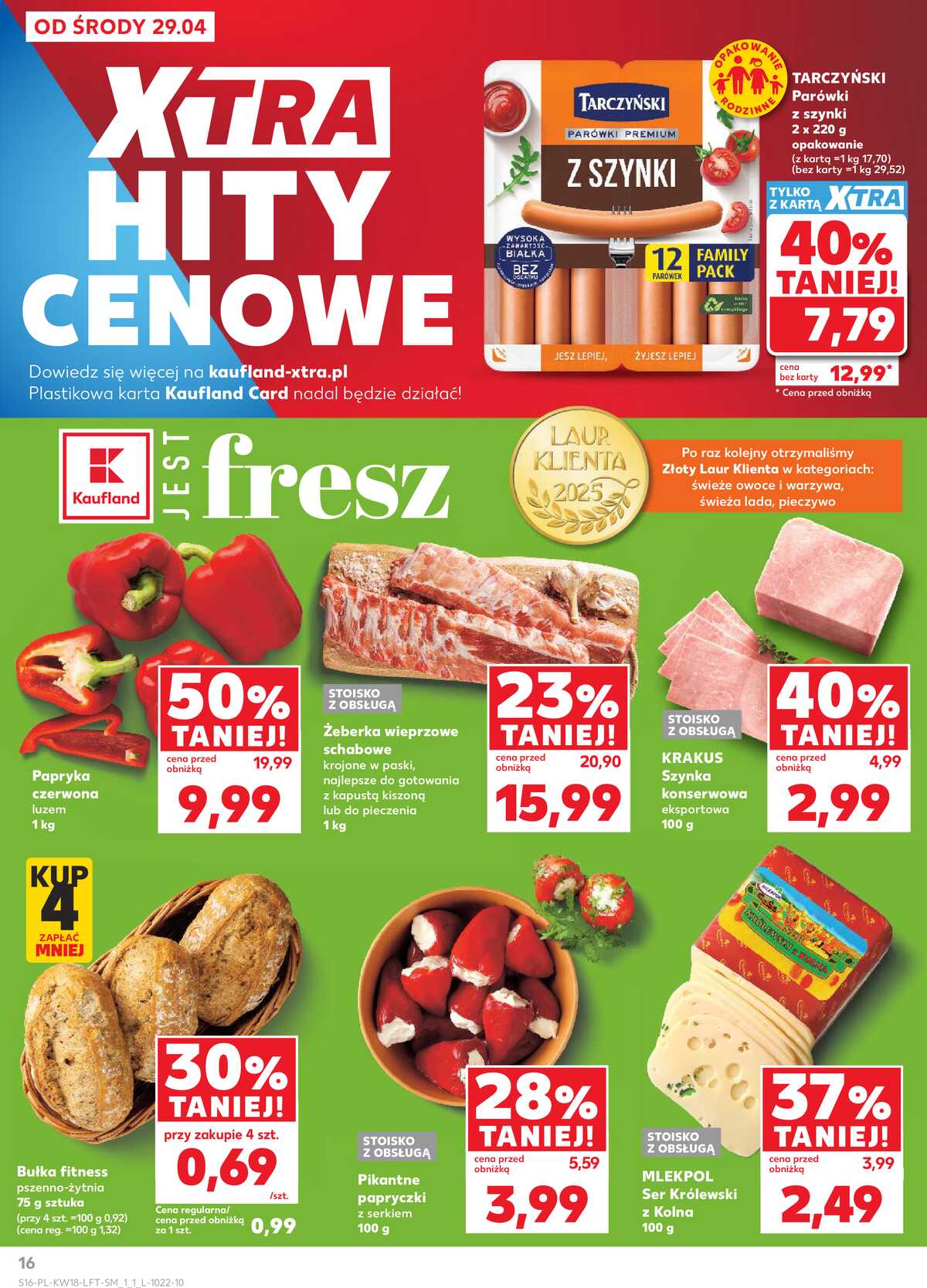 Leták Kaufland Polsko 29.4.-6.5.2026 - Noviny týdne strana 16