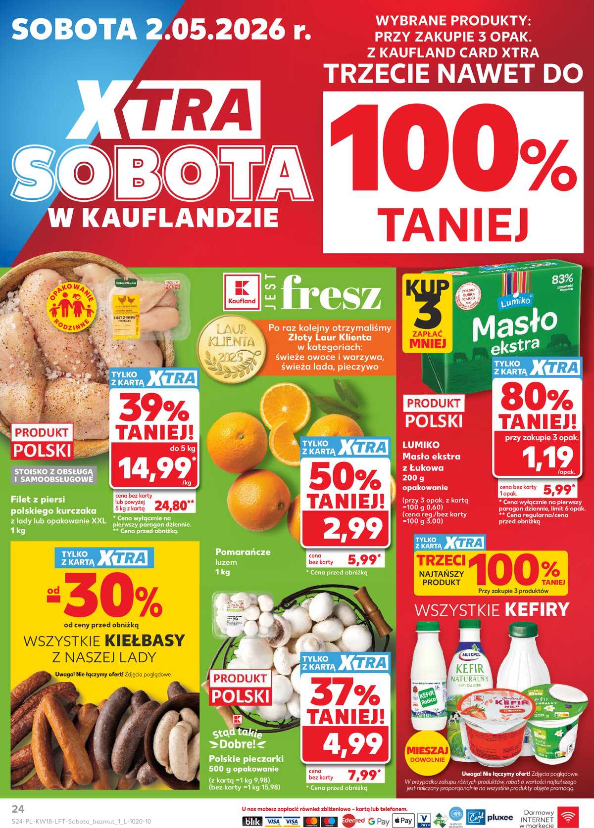 Leták Kaufland Polsko 29.4.-6.5.2026 - Noviny týdne strana 24