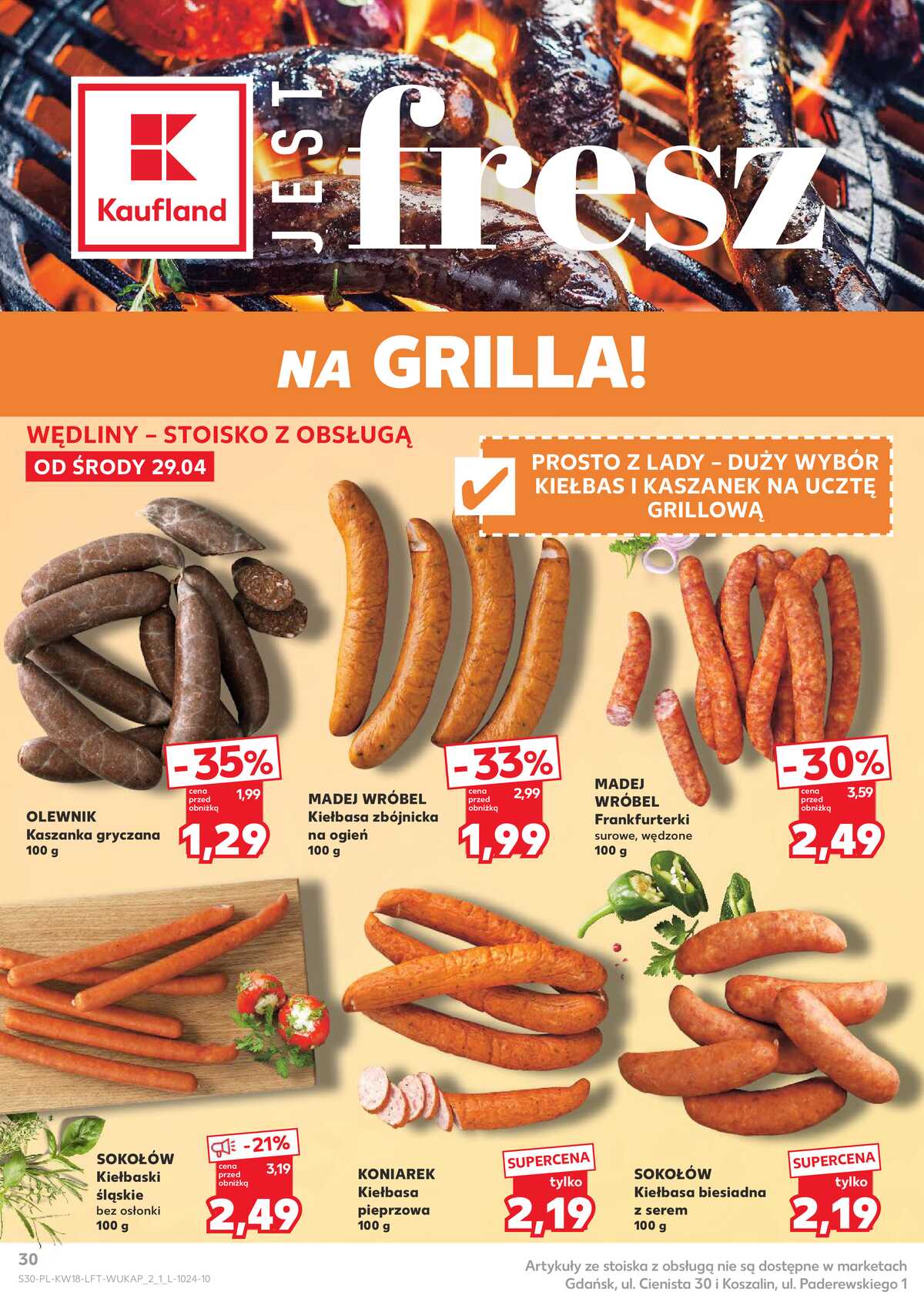 Leták Kaufland Polsko 29.4.-6.5.2026 - Noviny týdne strana 30