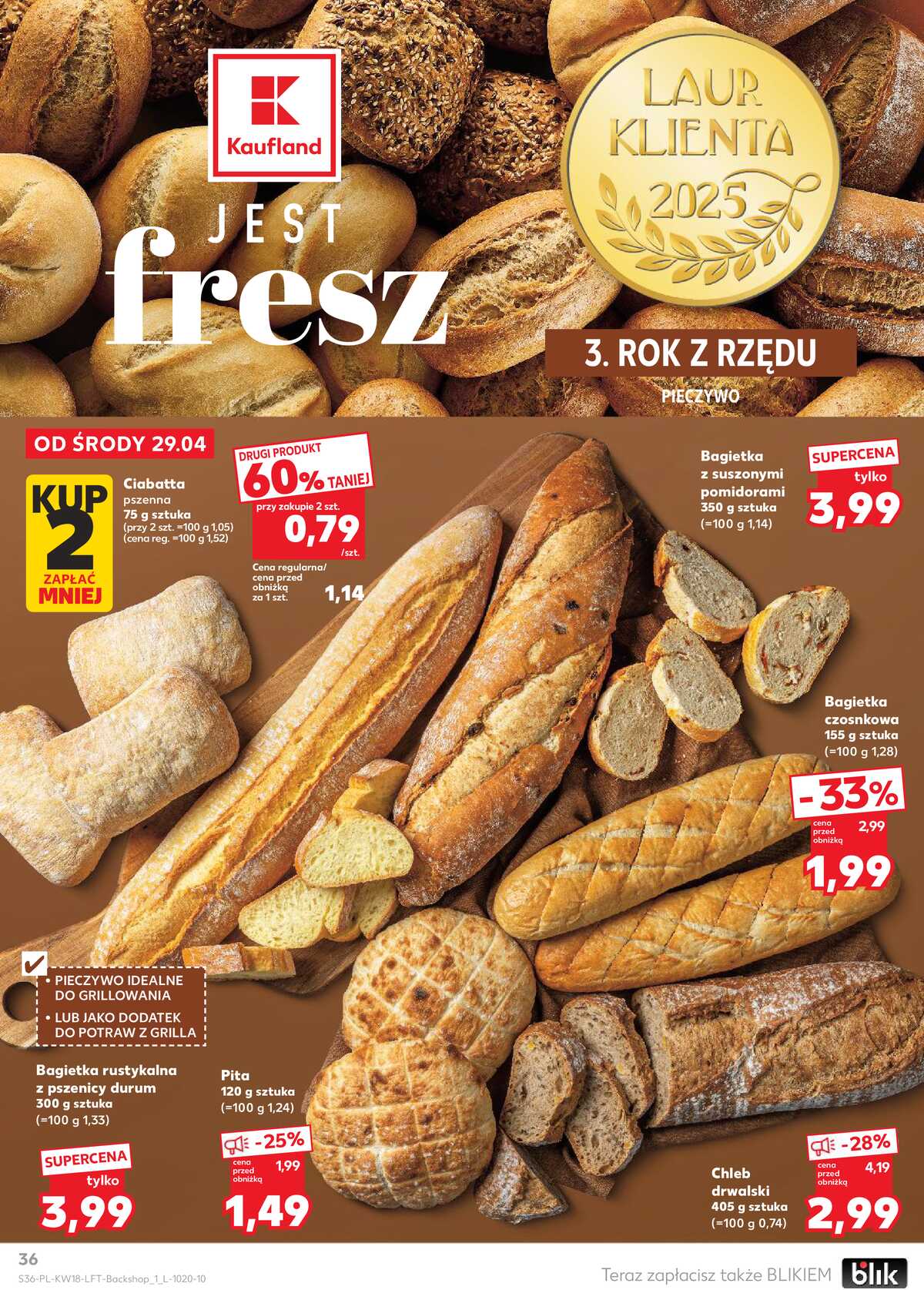 Leták Kaufland Polsko 29.4.-6.5.2026 - Noviny týdne strana 36