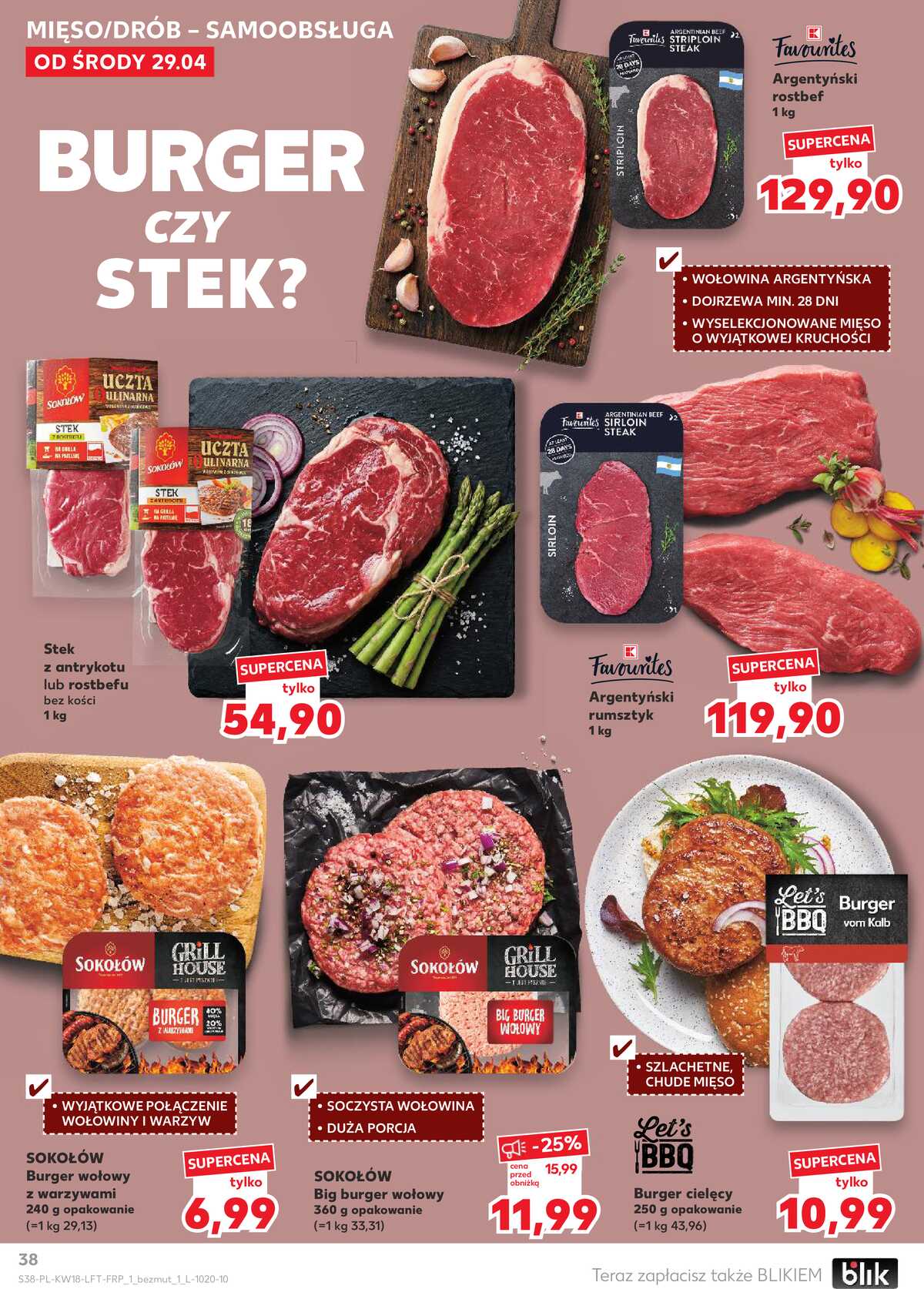 Leták Kaufland Polsko 29.4.-6.5.2026 - Noviny týdne strana 38