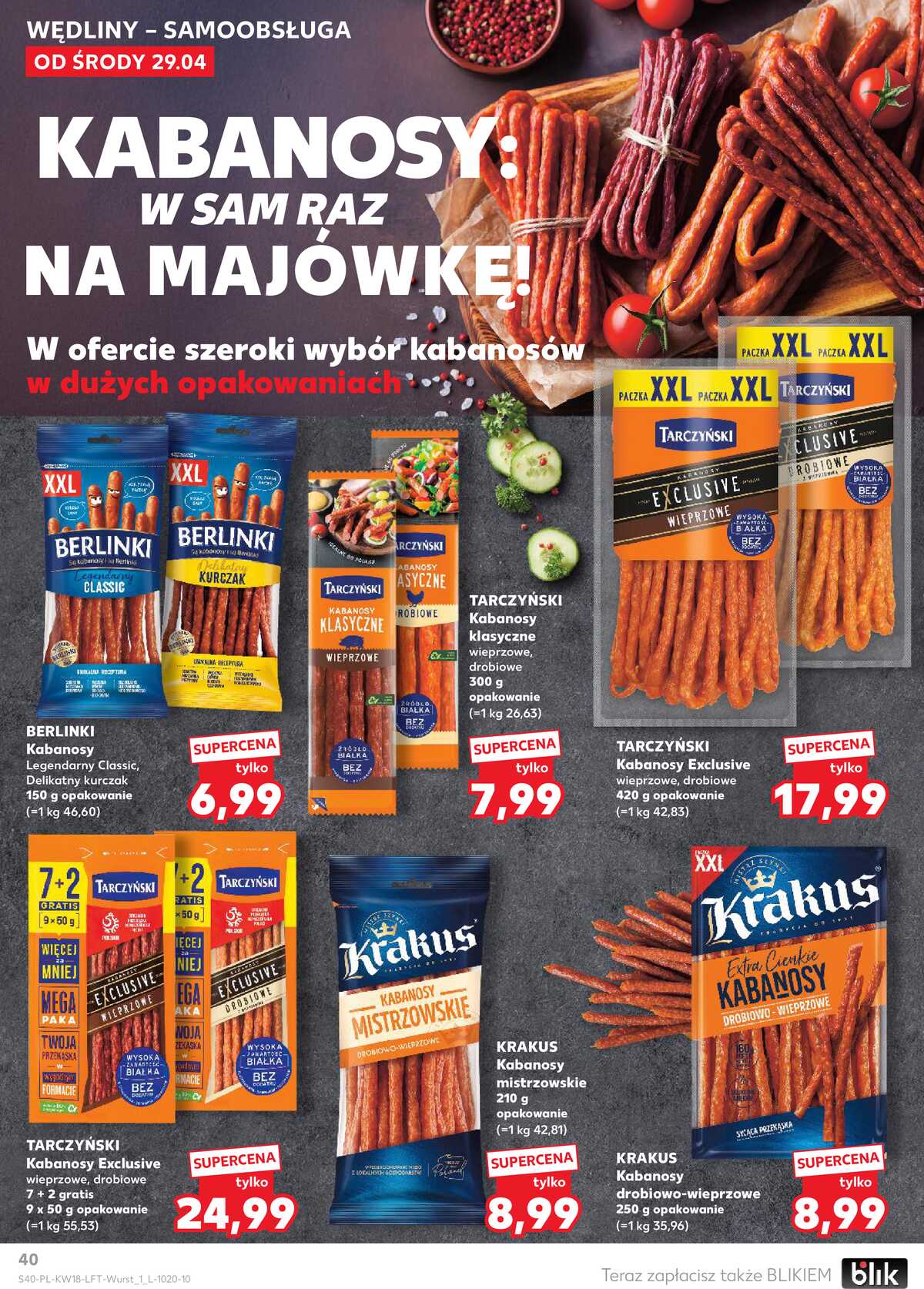 Leták Kaufland Polsko 29.4.-6.5.2026 - Noviny týdne strana 40