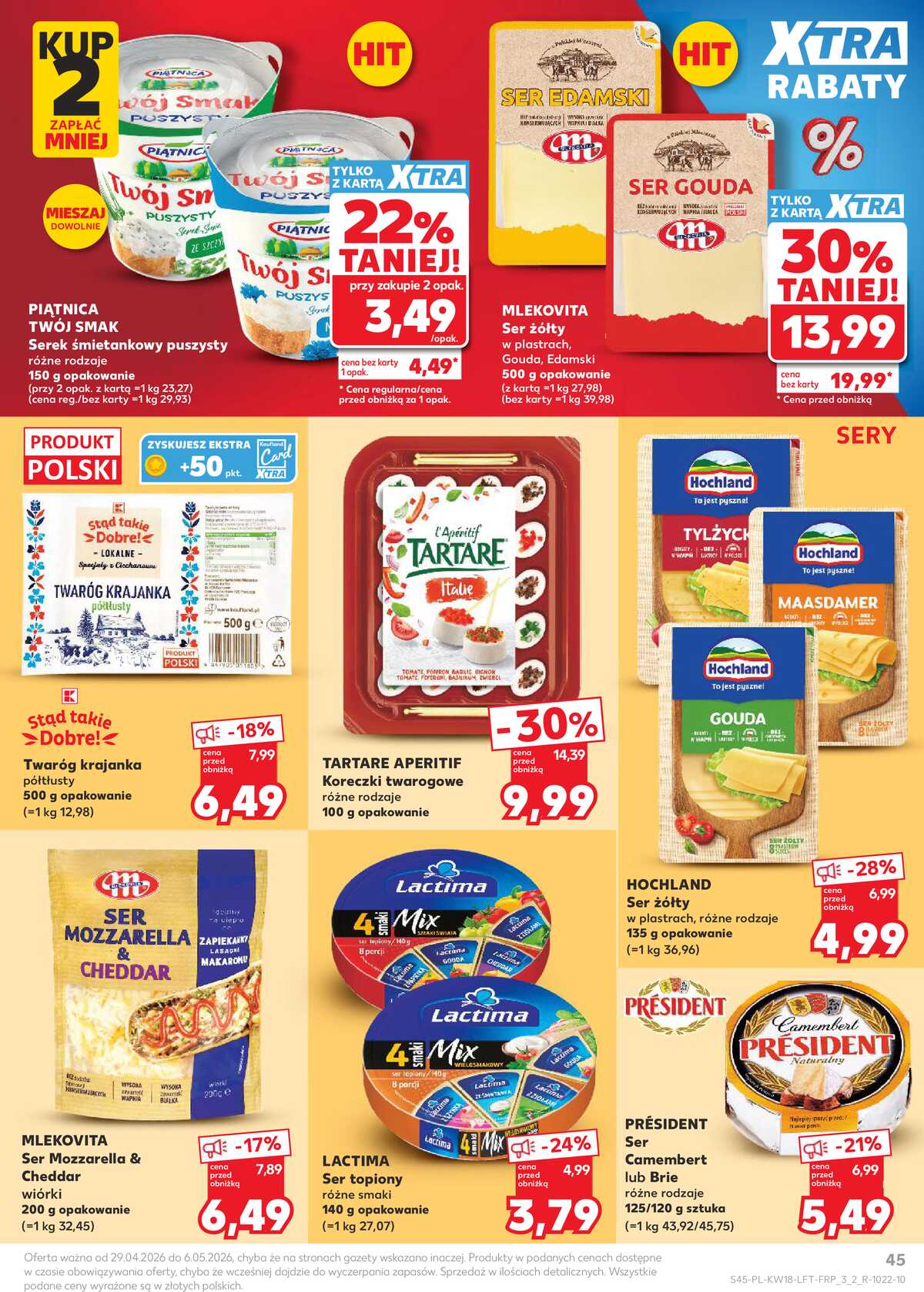 Leták Kaufland Polsko 29.4.-6.5.2026 - Noviny týdne strana 45