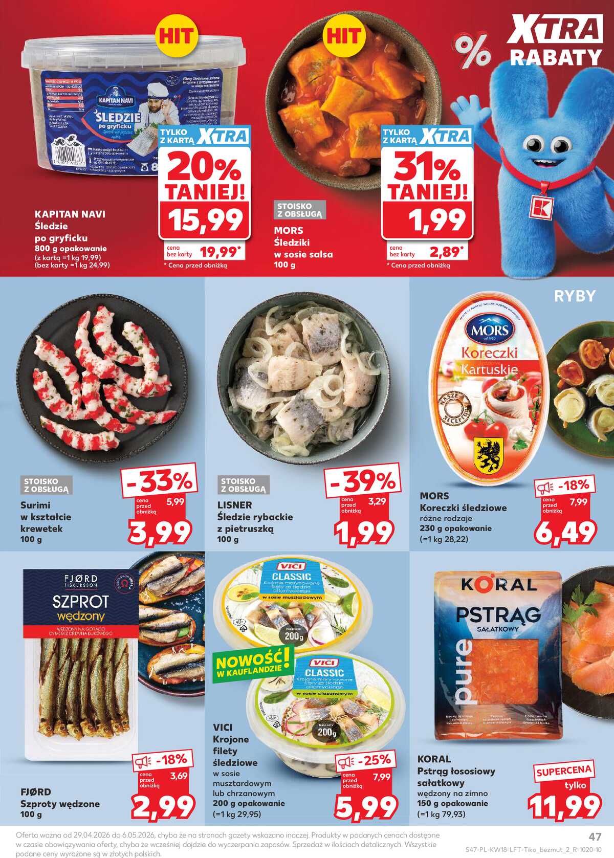 Leták Kaufland Polsko 29.4.-6.5.2026 - Noviny týdne strana 47