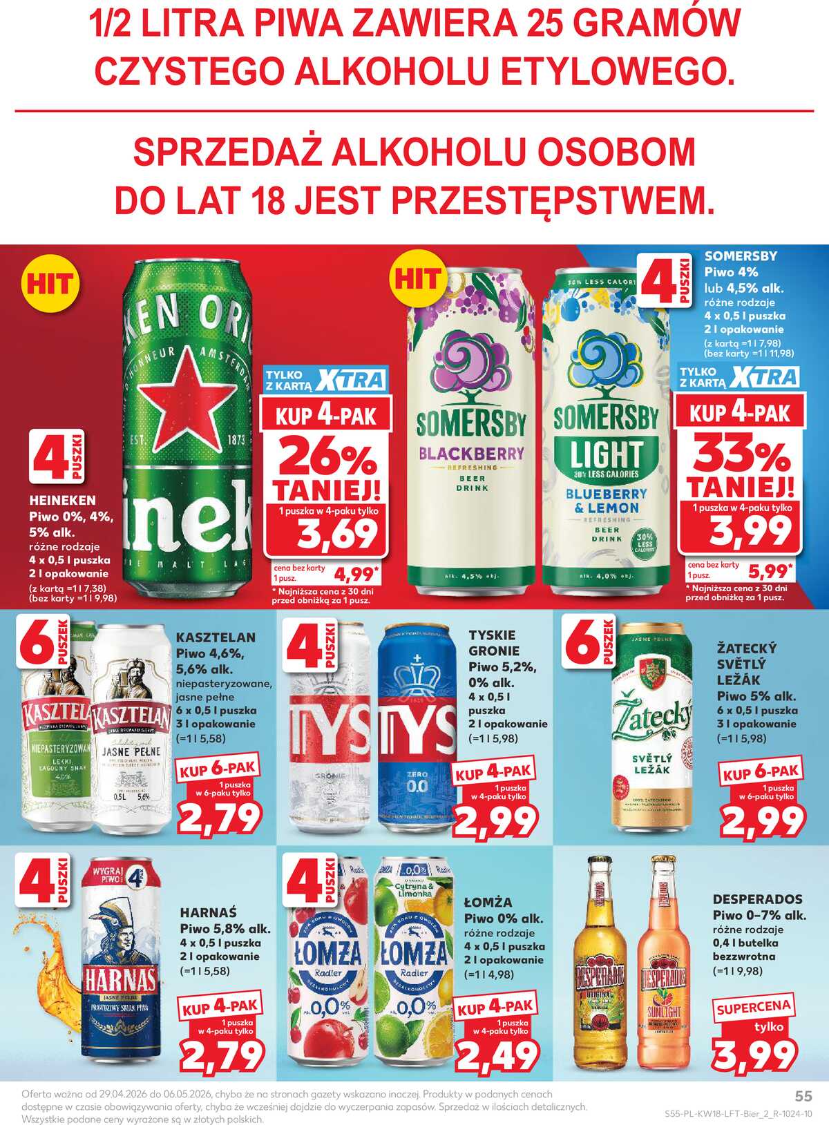 Leták Kaufland Polsko 29.4.-6.5.2026 - Noviny týdne strana 55