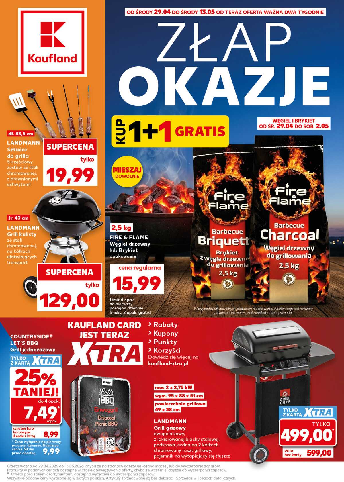 Leták Kaufland Polsko 29.4.-13.5.2026 strana 1
