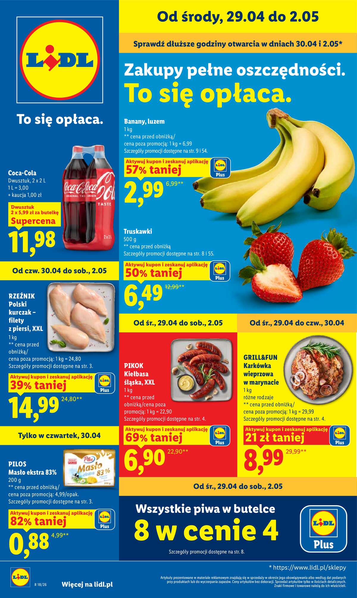 Leták Lidl Polsko 29.4.-2.5.2026 - Zpravodaj platný od 29.04 do 2.05 strana 1