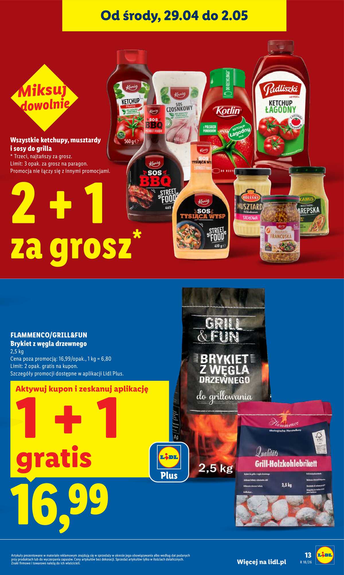 Leták Lidl Polsko 29.4.-2.5.2026 - Zpravodaj platný od 29.04 do 2.05 strana 13