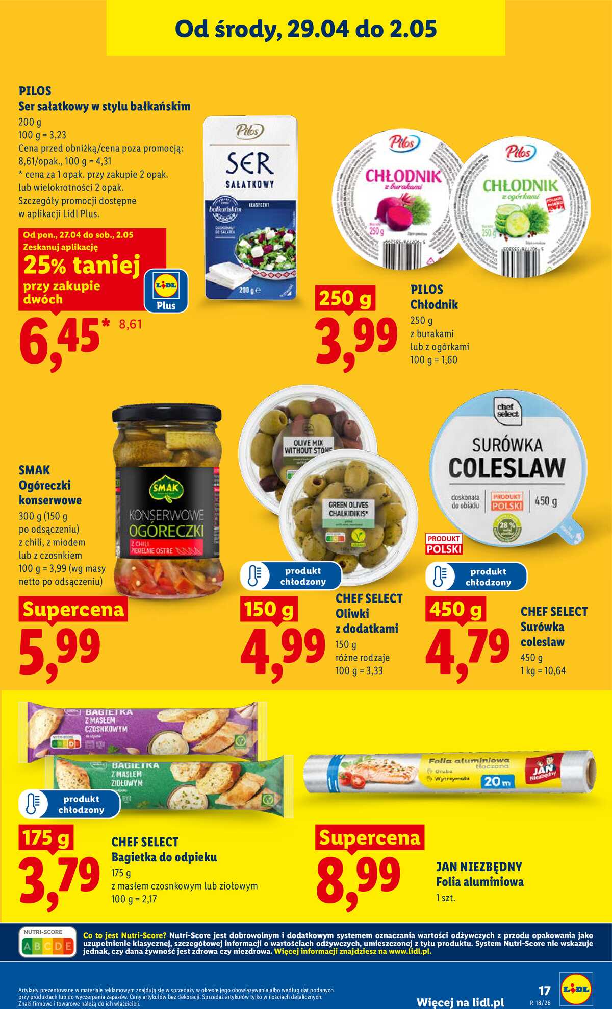 Leták Lidl Polsko 29.4.-2.5.2026 - Zpravodaj platný od 29.04 do 2.05 strana 17