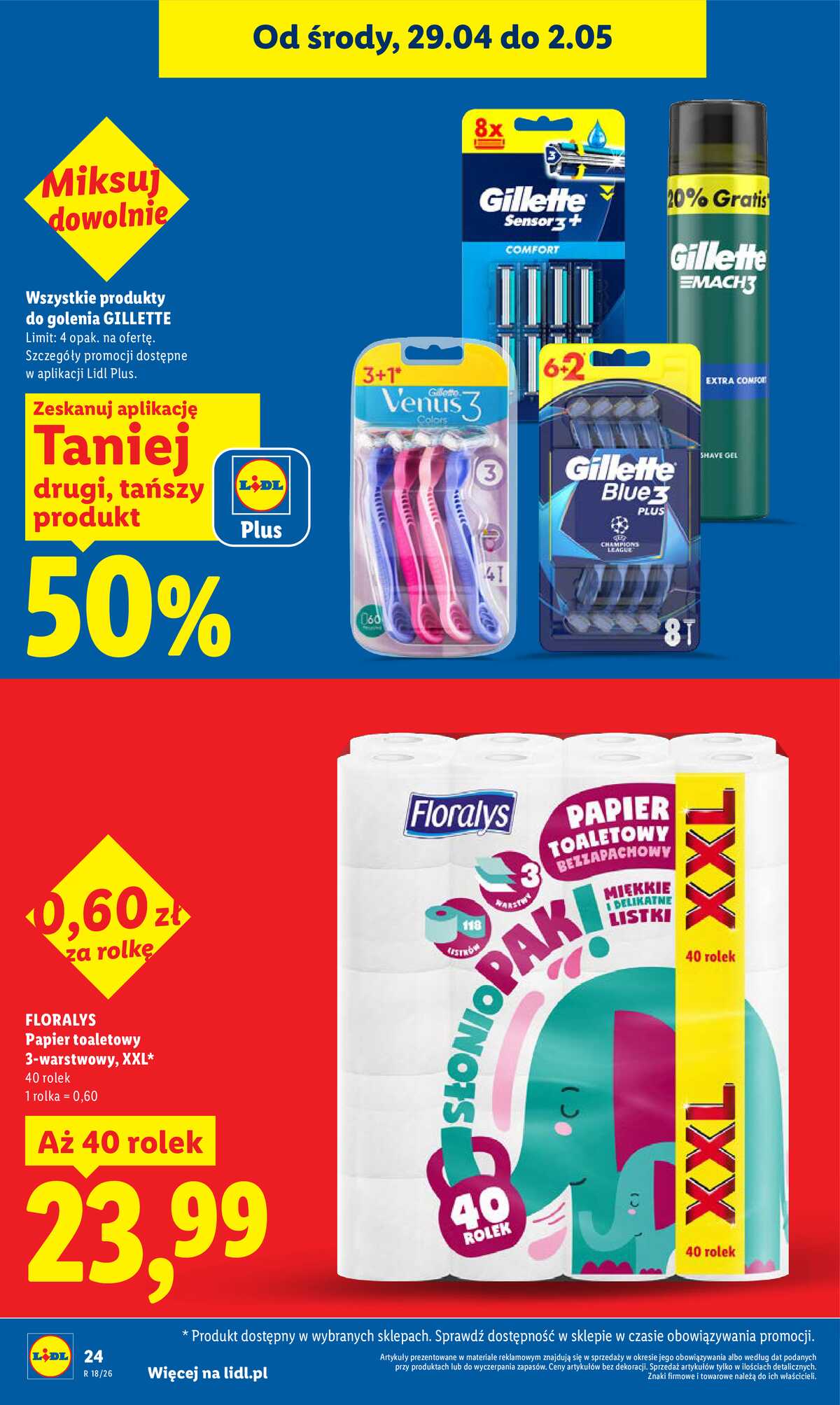 Leták Lidl Polsko 29.4.-2.5.2026 - Zpravodaj platný od 29.04 do 2.05 strana 24
