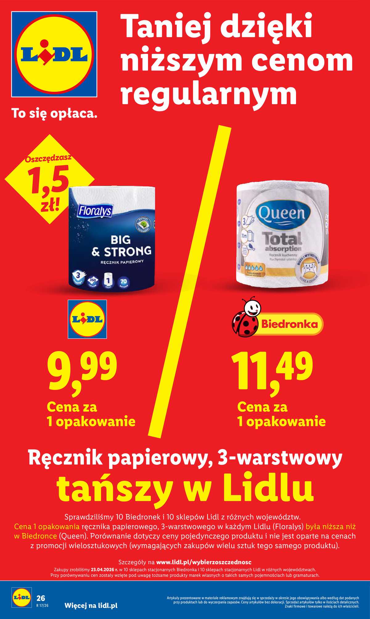 Leták Lidl Polsko 29.4.-2.5.2026 - Zpravodaj platný od 29.04 do 2.05 strana 26