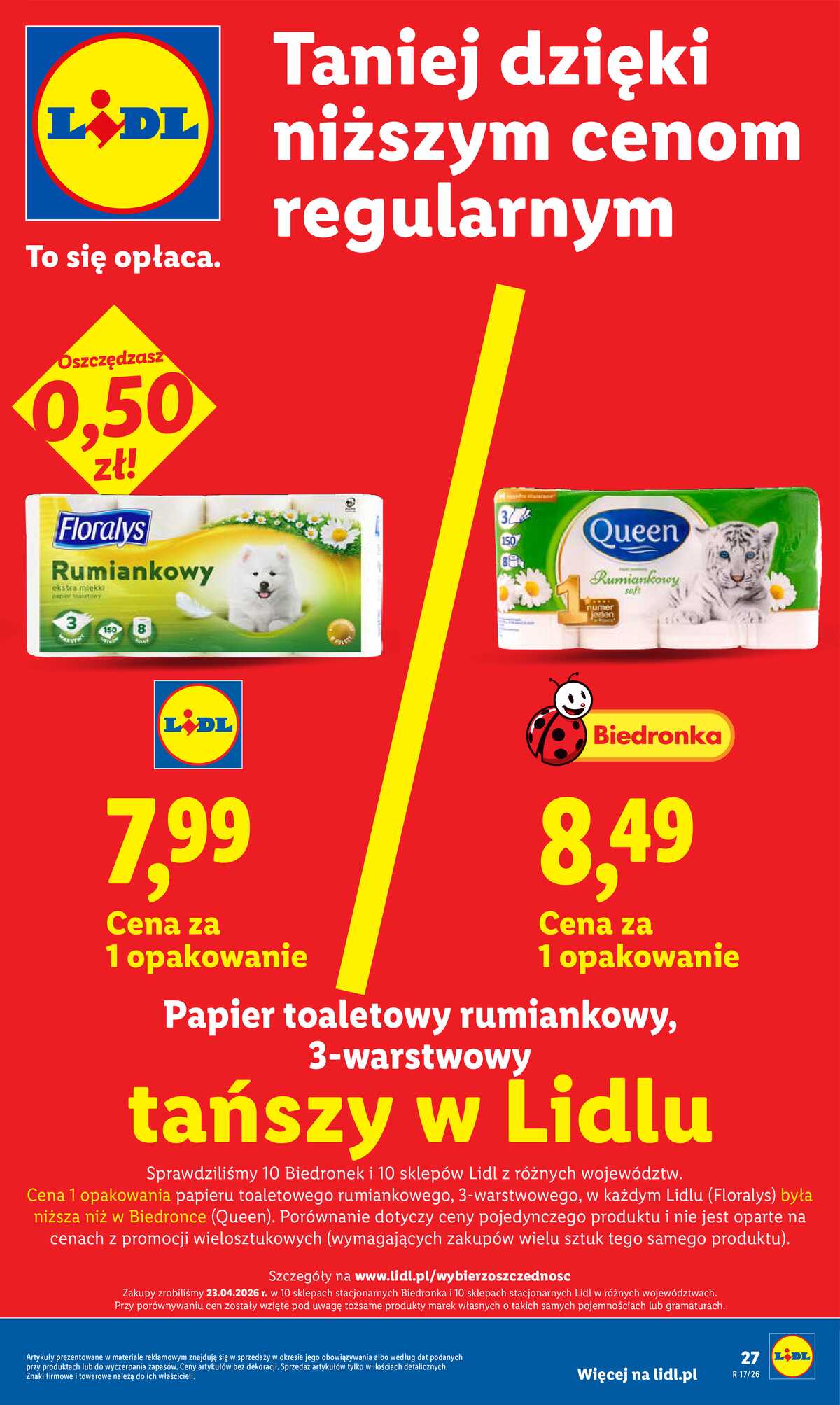 Leták Lidl Polsko 29.4.-2.5.2026 - Zpravodaj platný od 29.04 do 2.05 strana 27