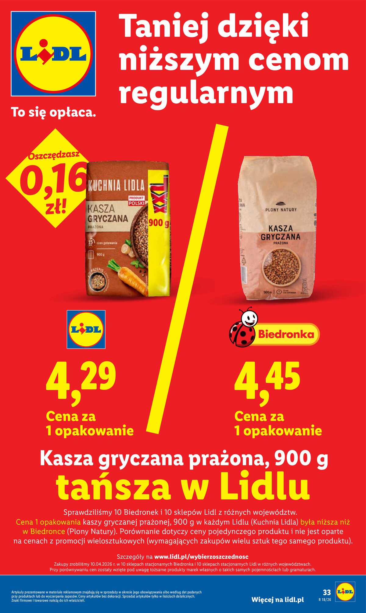 Leták Lidl Polsko 29.4.-2.5.2026 - Zpravodaj platný od 29.04 do 2.05 strana 33