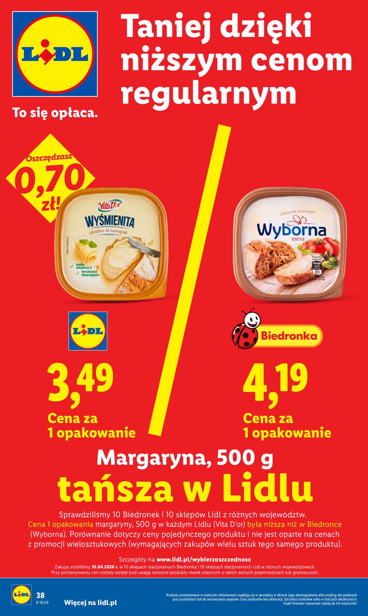 Leták Lidl Polsko 29.4.-2.5.2026 - Zpravodaj platný od 29.04 do 2.05 strana 38