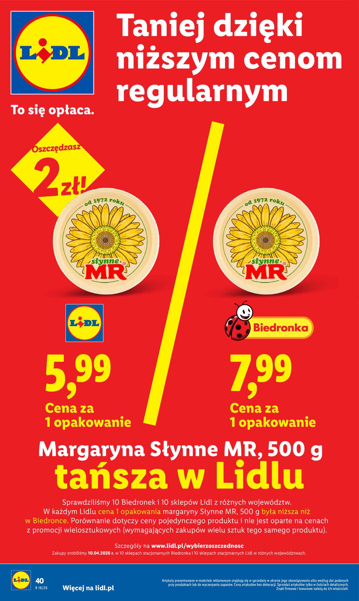 Leták Lidl Polsko 29.4.-2.5.2026 - Zpravodaj platný od 29.04 do 2.05 strana 40