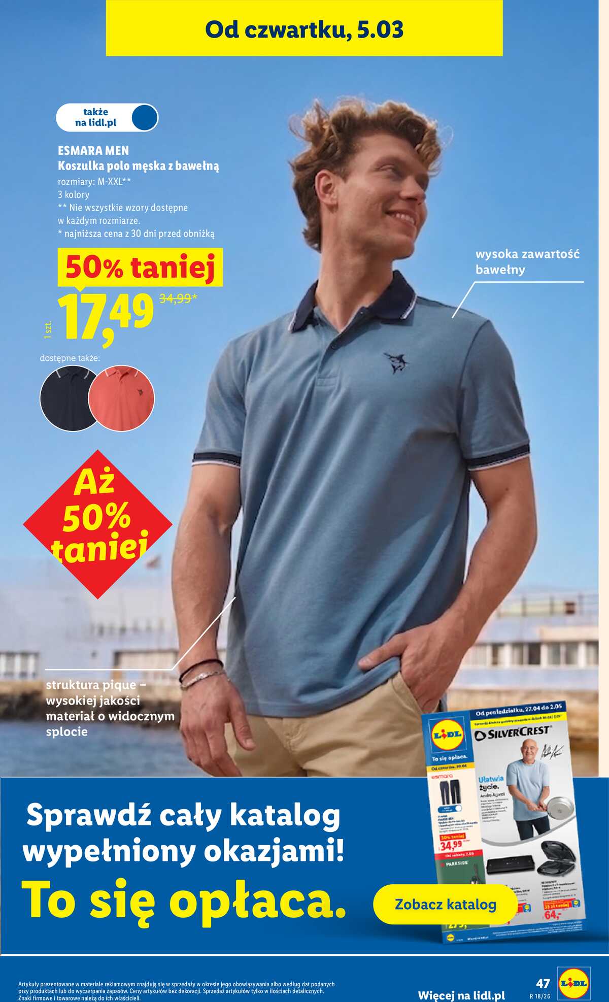 Leták Lidl Polsko 29.4.-2.5.2026 - Zpravodaj platný od 29.04 do 2.05 strana 47