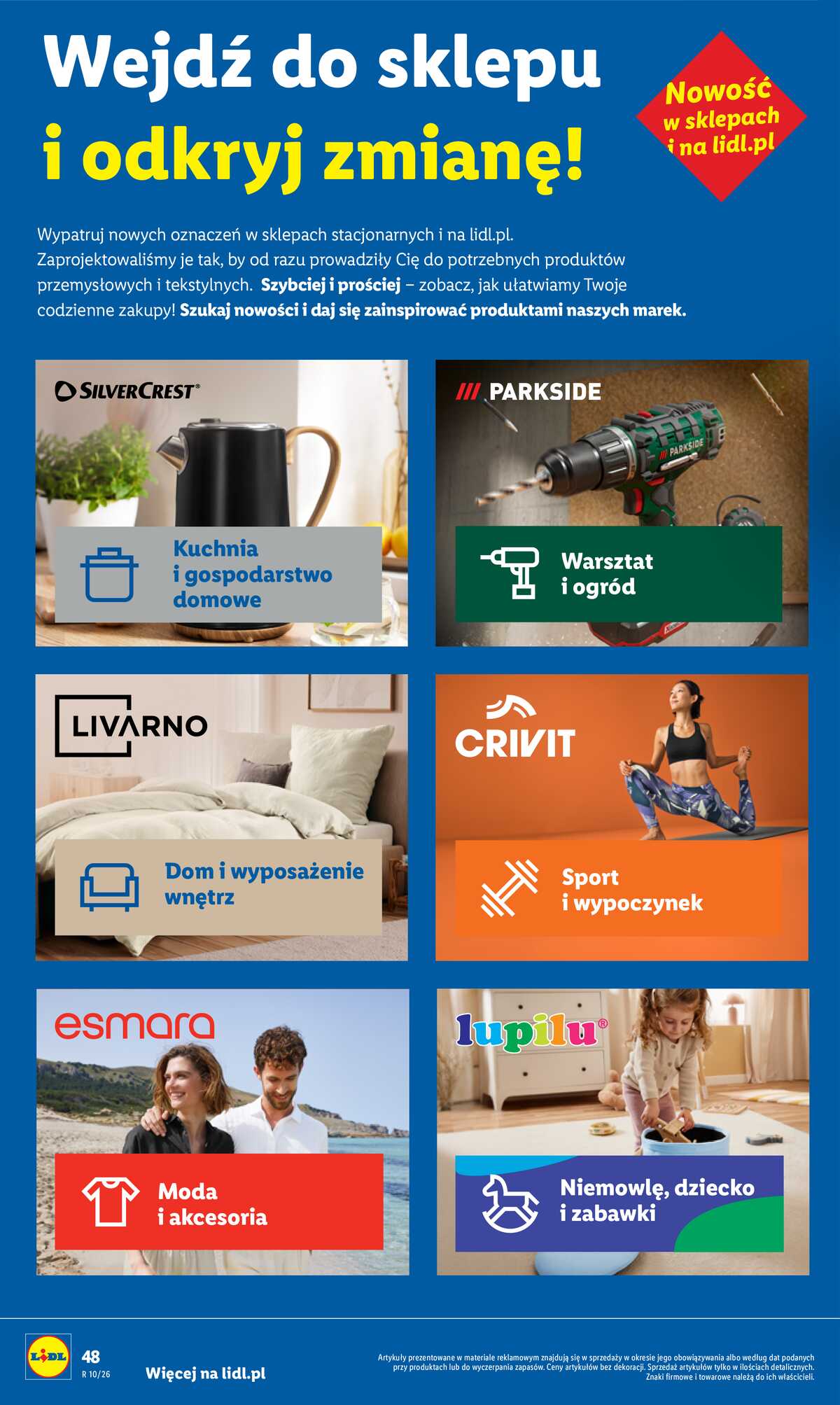 Leták Lidl Polsko 29.4.-2.5.2026 - Zpravodaj platný od 29.04 do 2.05 strana 48