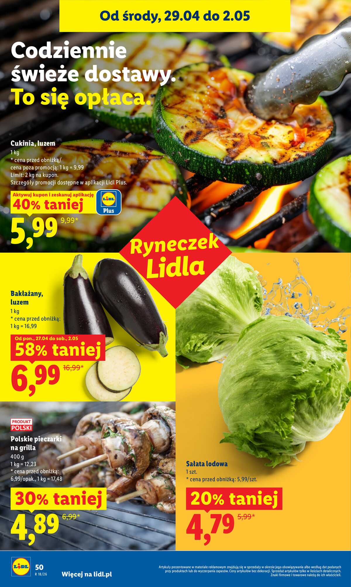 Leták Lidl Polsko 29.4.-2.5.2026 - Zpravodaj platný od 29.04 do 2.05 strana 50