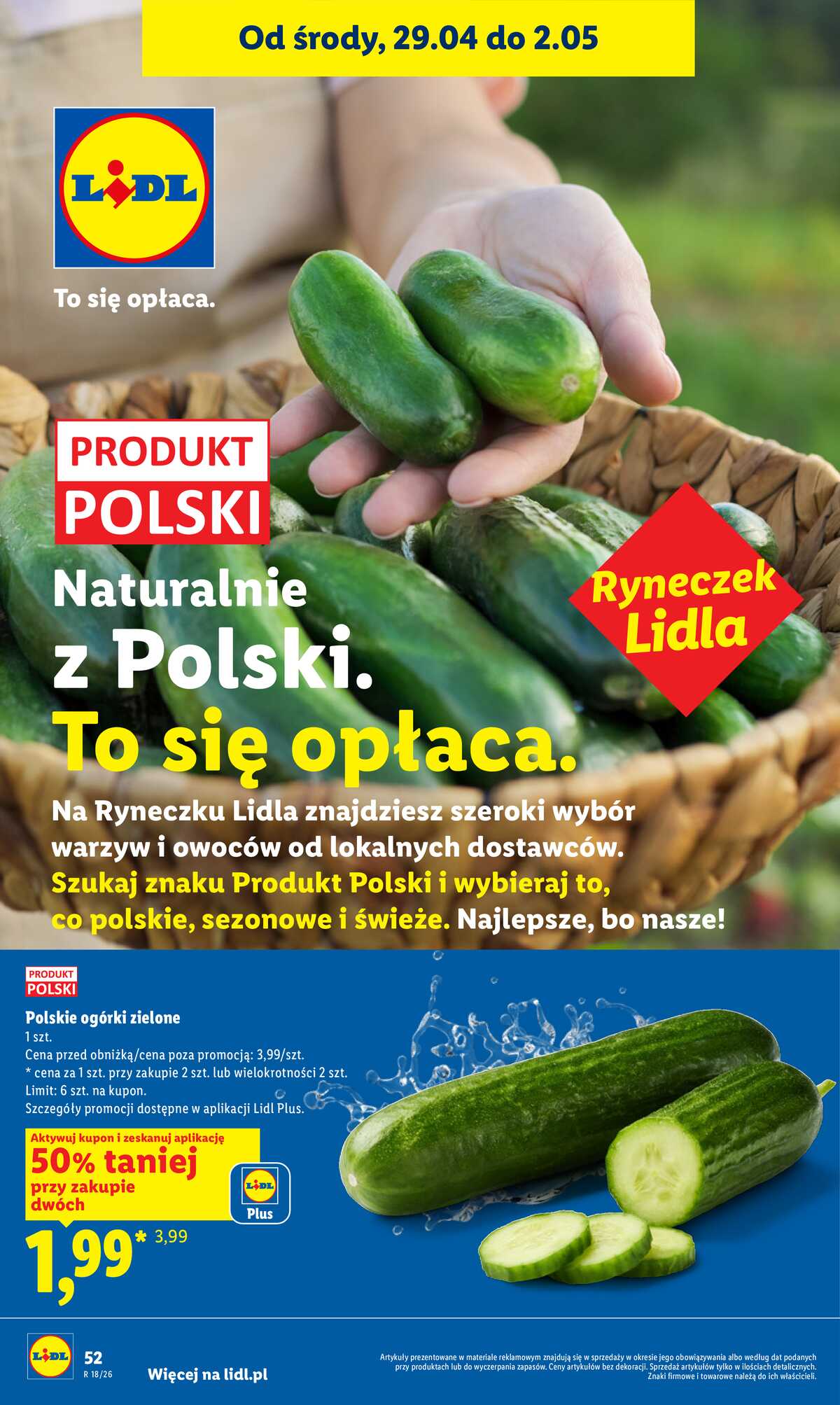 Leták Lidl Polsko 29.4.-2.5.2026 - Zpravodaj platný od 29.04 do 2.05 strana 52