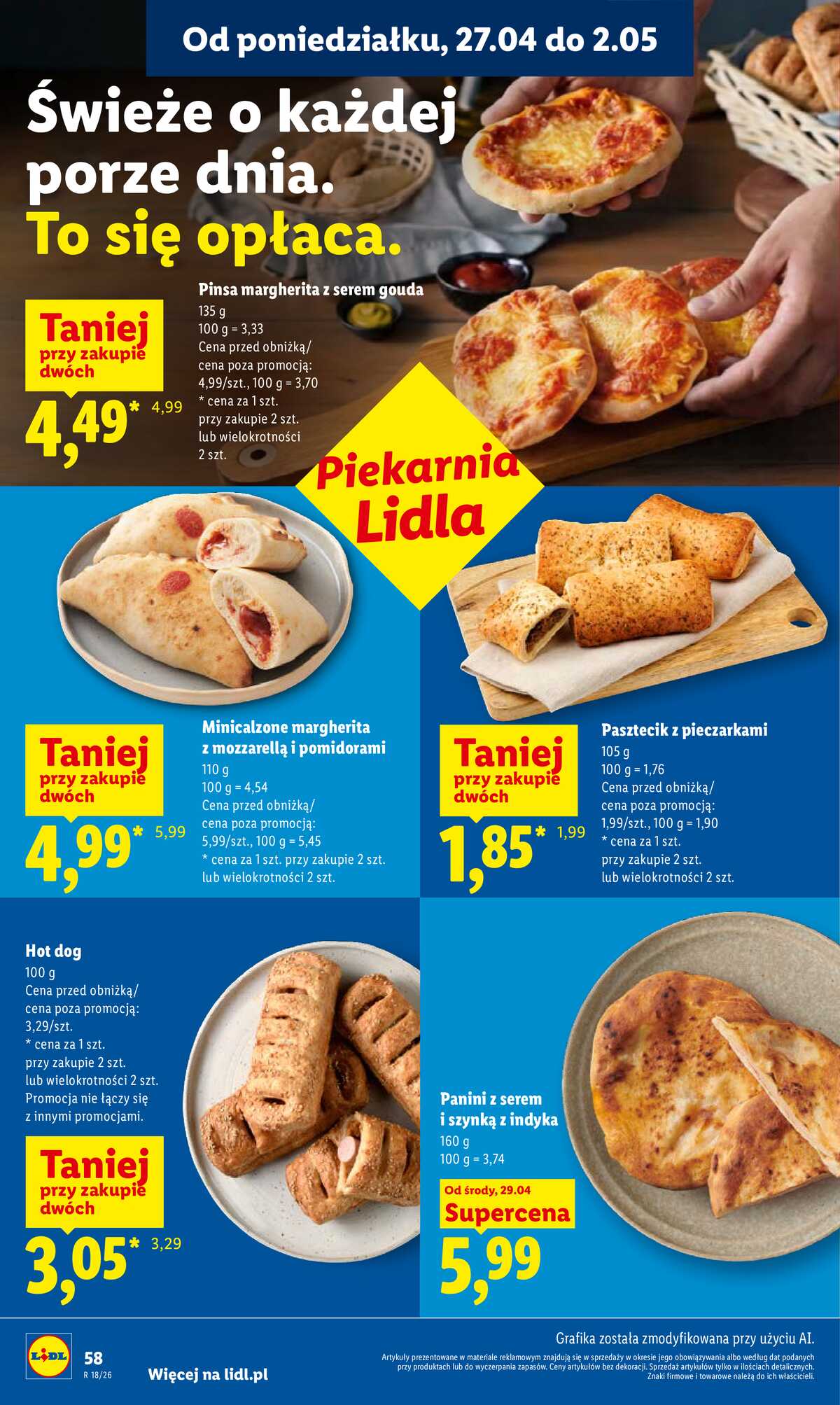 Leták Lidl Polsko 29.4.-2.5.2026 - Zpravodaj platný od 29.04 do 2.05 strana 58