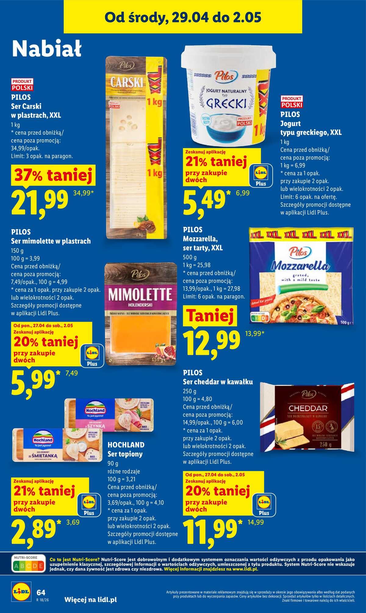 Leták Lidl Polsko 29.4.-2.5.2026 - Zpravodaj platný od 29.04 do 2.05 strana 64