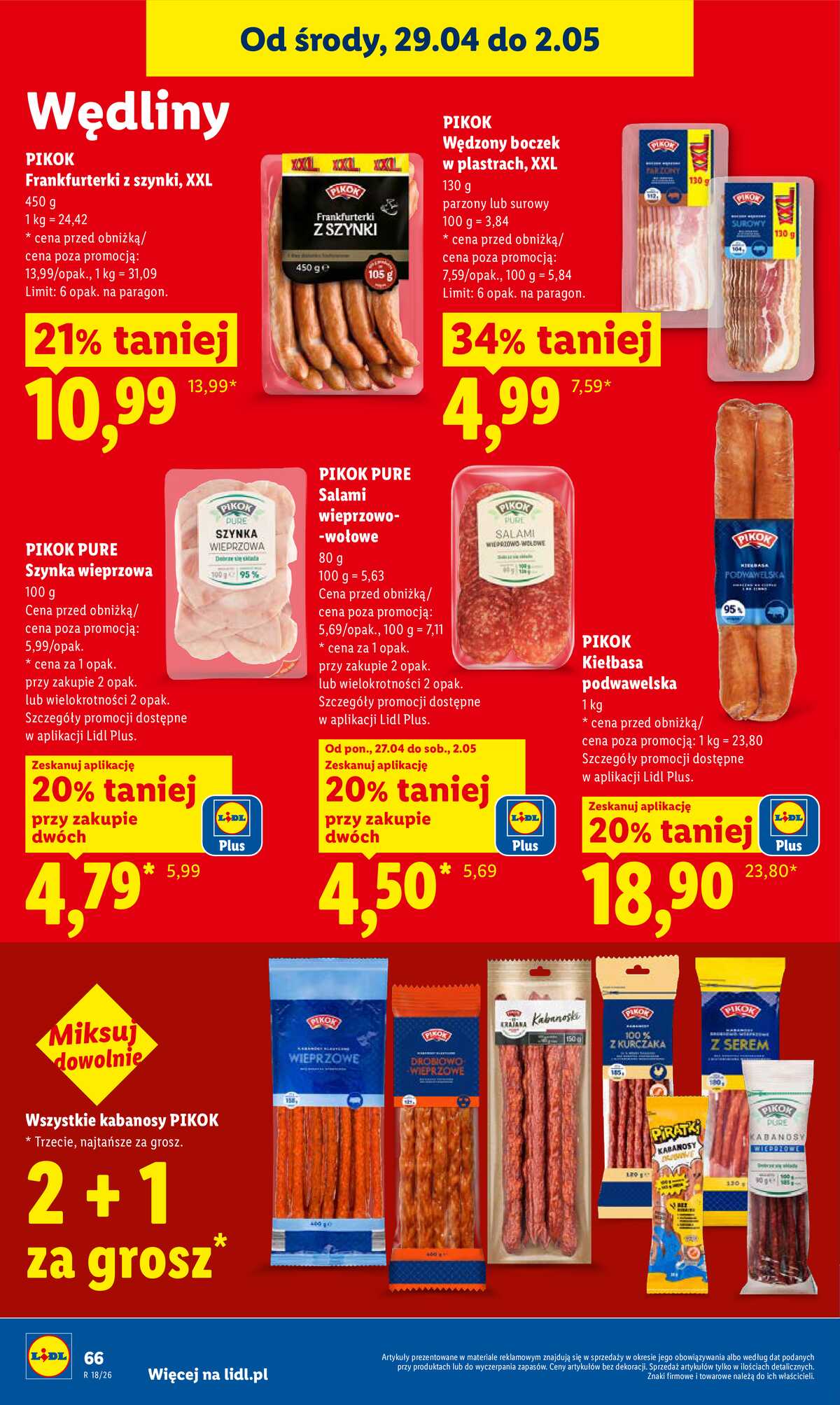 Leták Lidl Polsko 29.4.-2.5.2026 - Zpravodaj platný od 29.04 do 2.05 strana 66