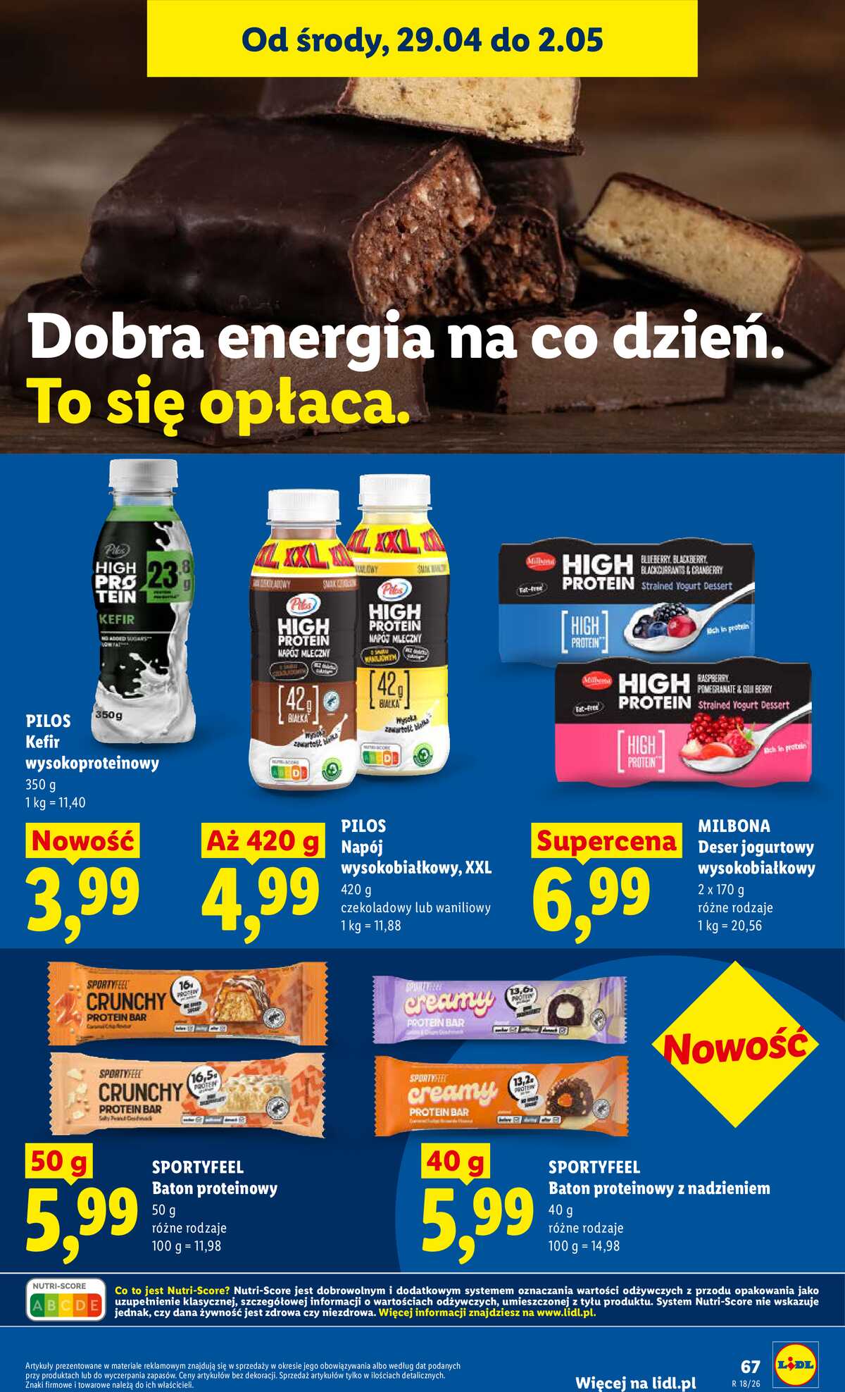 Leták Lidl Polsko 29.4.-2.5.2026 - Zpravodaj platný od 29.04 do 2.05 strana 67