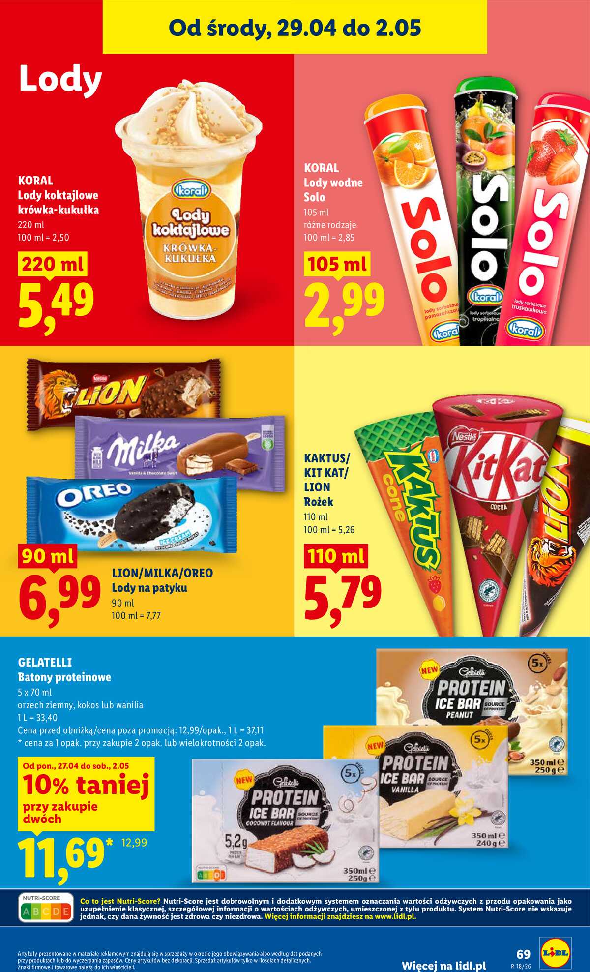 Leták Lidl Polsko 29.4.-2.5.2026 - Zpravodaj platný od 29.04 do 2.05 strana 69